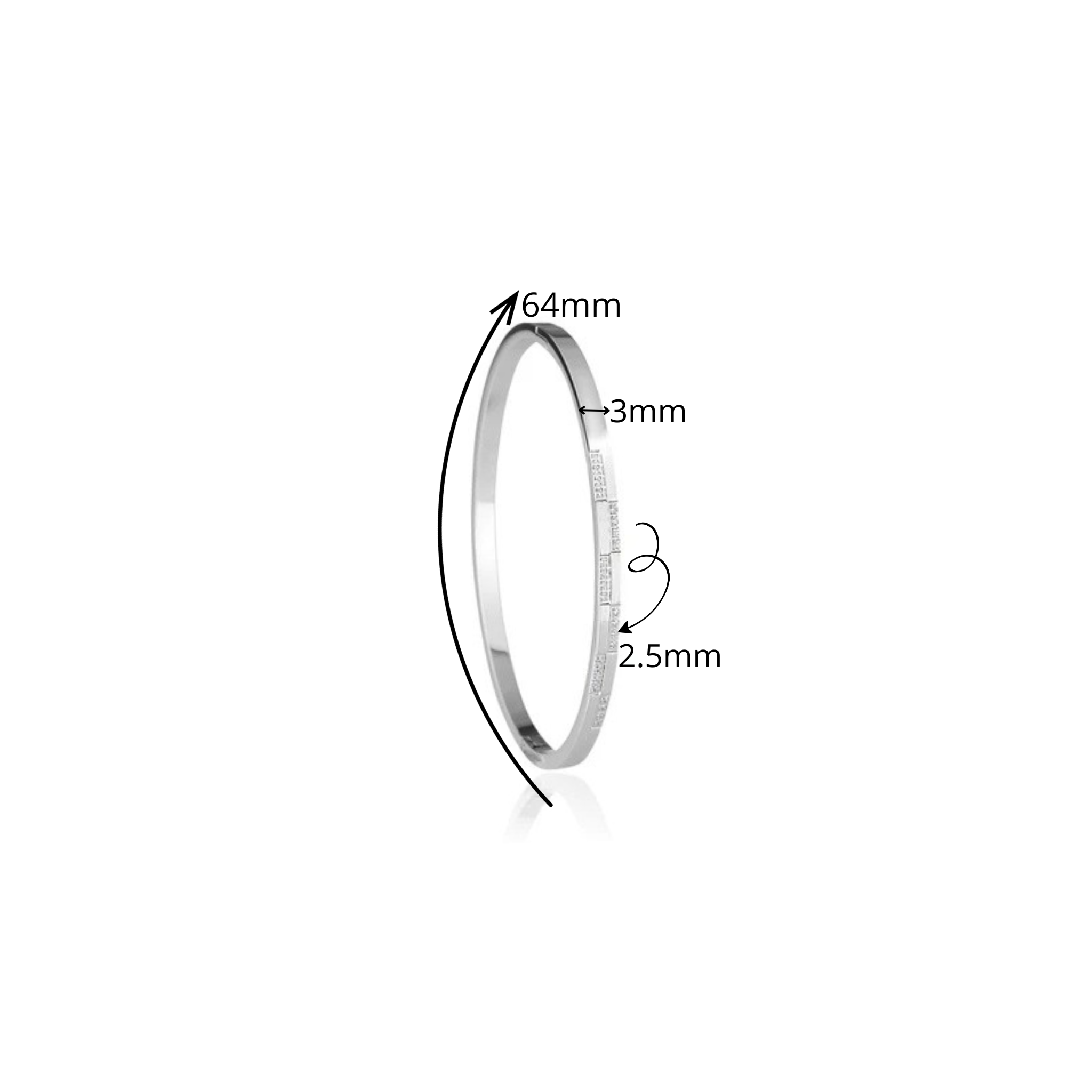 BRACELETE "EDIÇÃO LIMITADA" FIO RÍGIDO COM MICROS ZIRCÔNIAS
