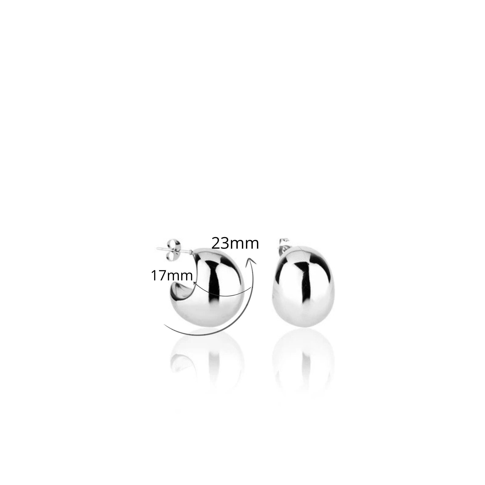 BRINCO "EDIÇÃO LIMITADA" GOTA BOJUDA AÇO "G"