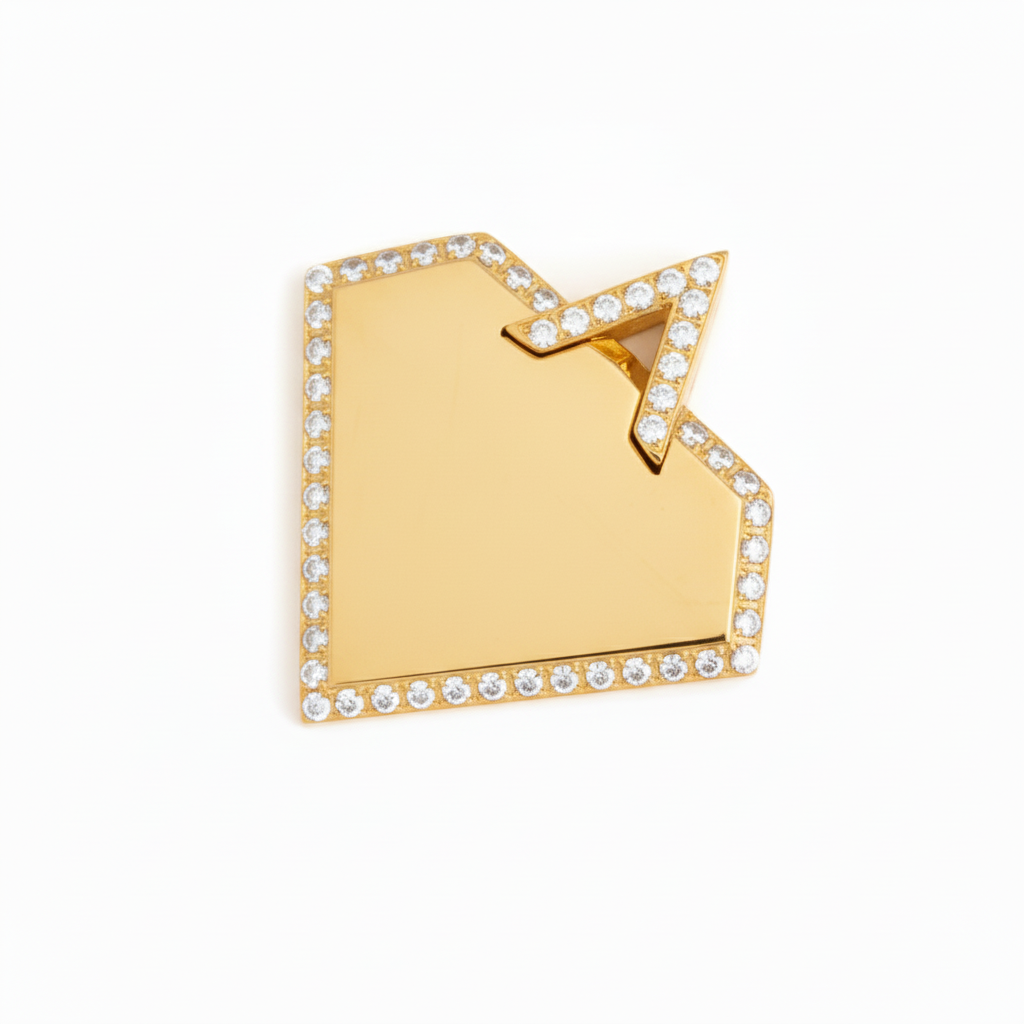 PINGENTE PERSONALIZAÇÃO ACIUM DIAMANTE CRAVEJADO