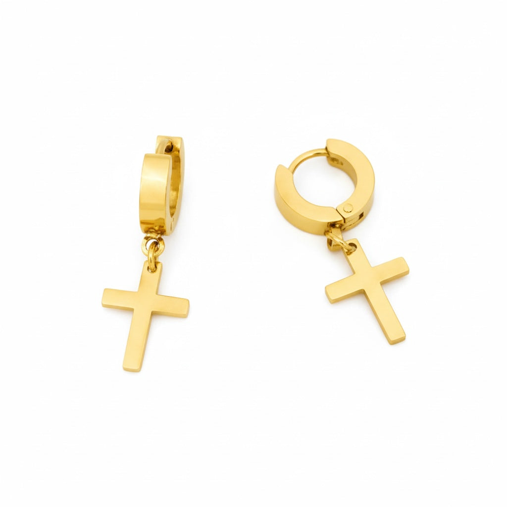 BRINCO FAITH ARGOLINHA PENDENTE CRUZ