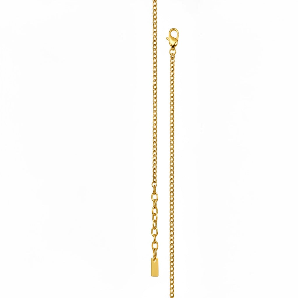 CORRENTE 60CM PREMIUM GRUMET 3MM COM ALONGADOR