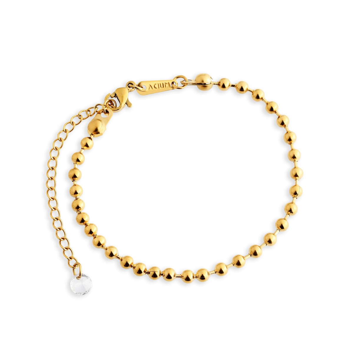 PULSEIRA BASIC POP PREMIUM BOLINHA 3MM ALONGADOR COM PONTO DE LUZ