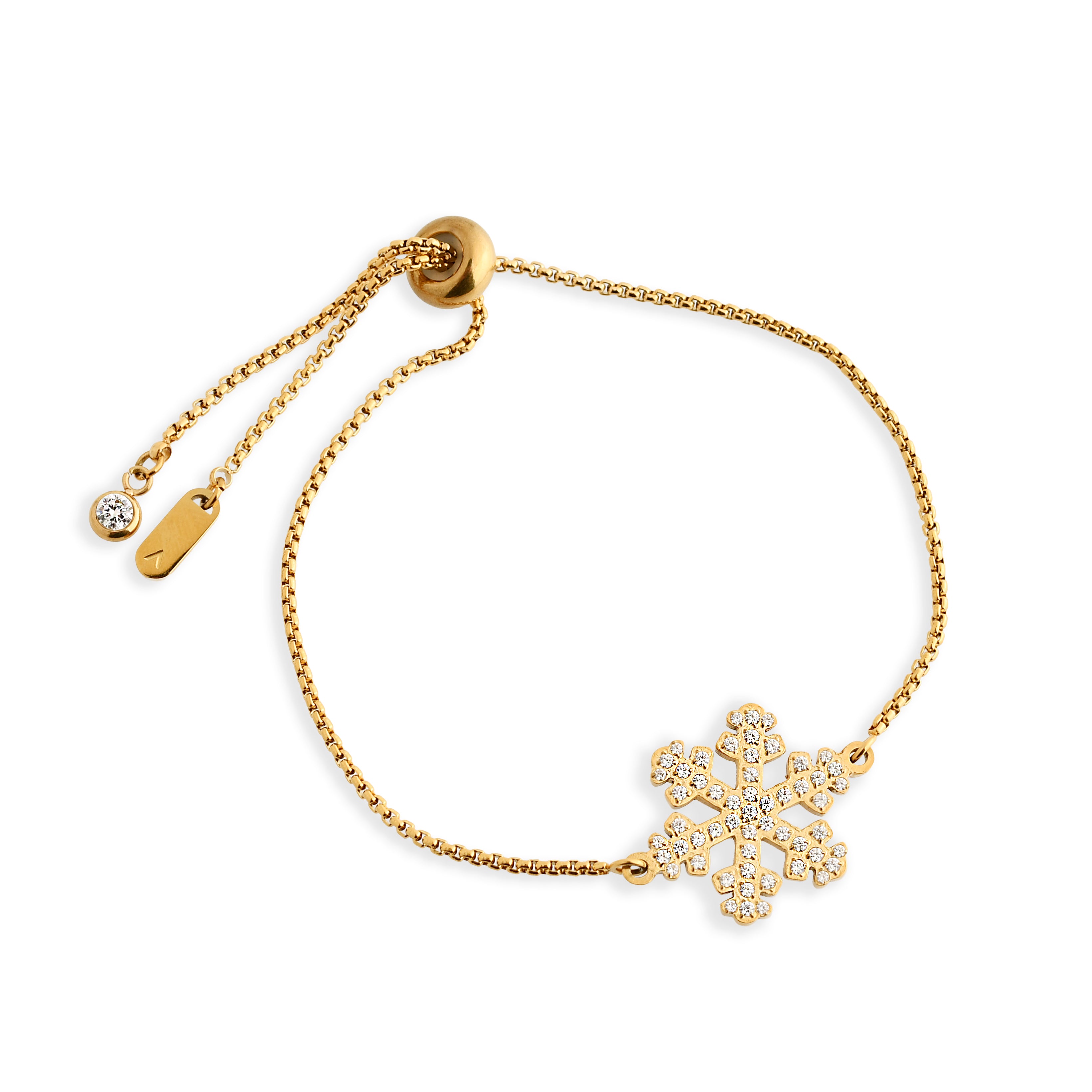 PULSEIRA BRACCIALINNI FLOCO DE NEVE MICROS ZIRCÔNIAS