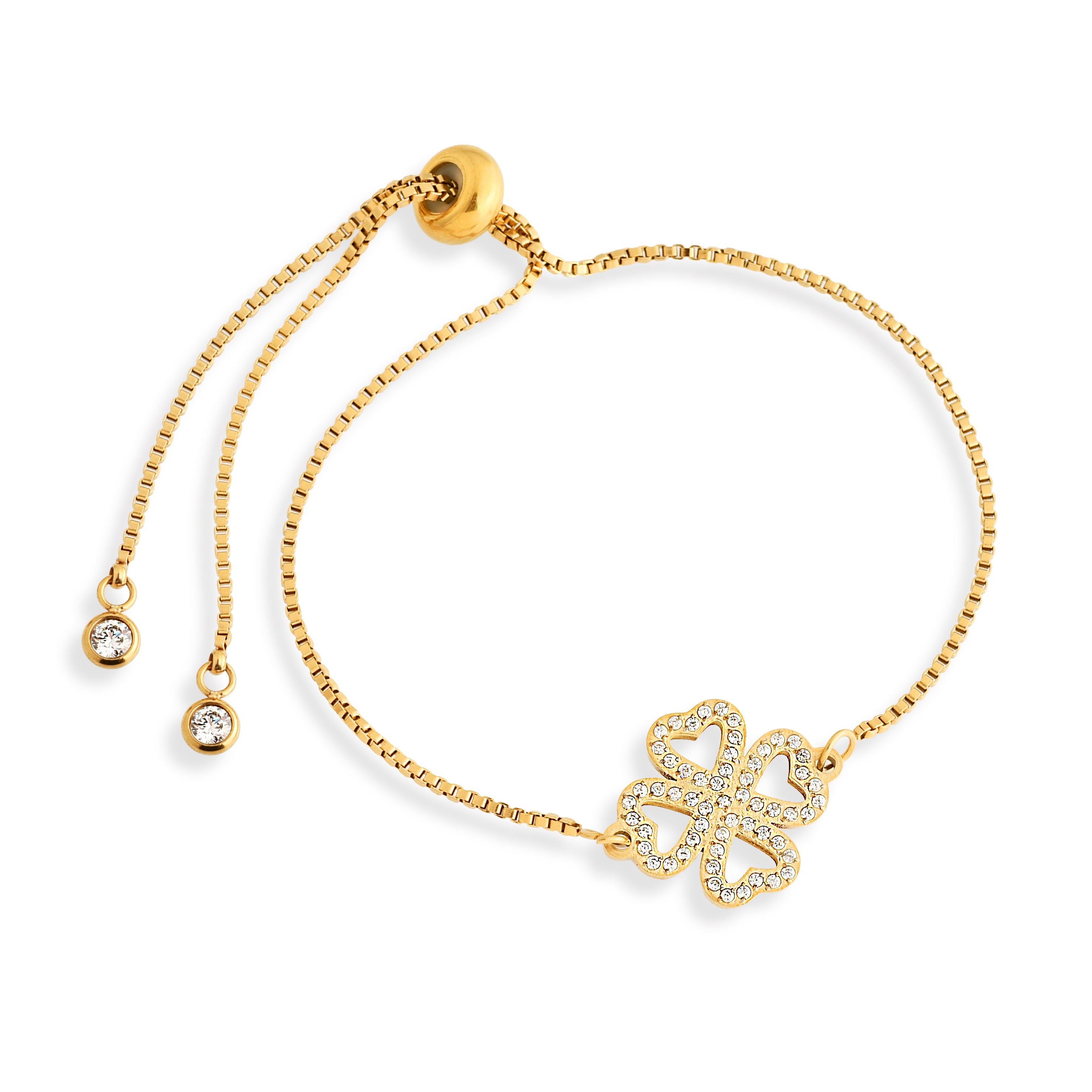 PULSEIRA BRACCIALINNI TREVO MICROS ZIRCÔNIAS