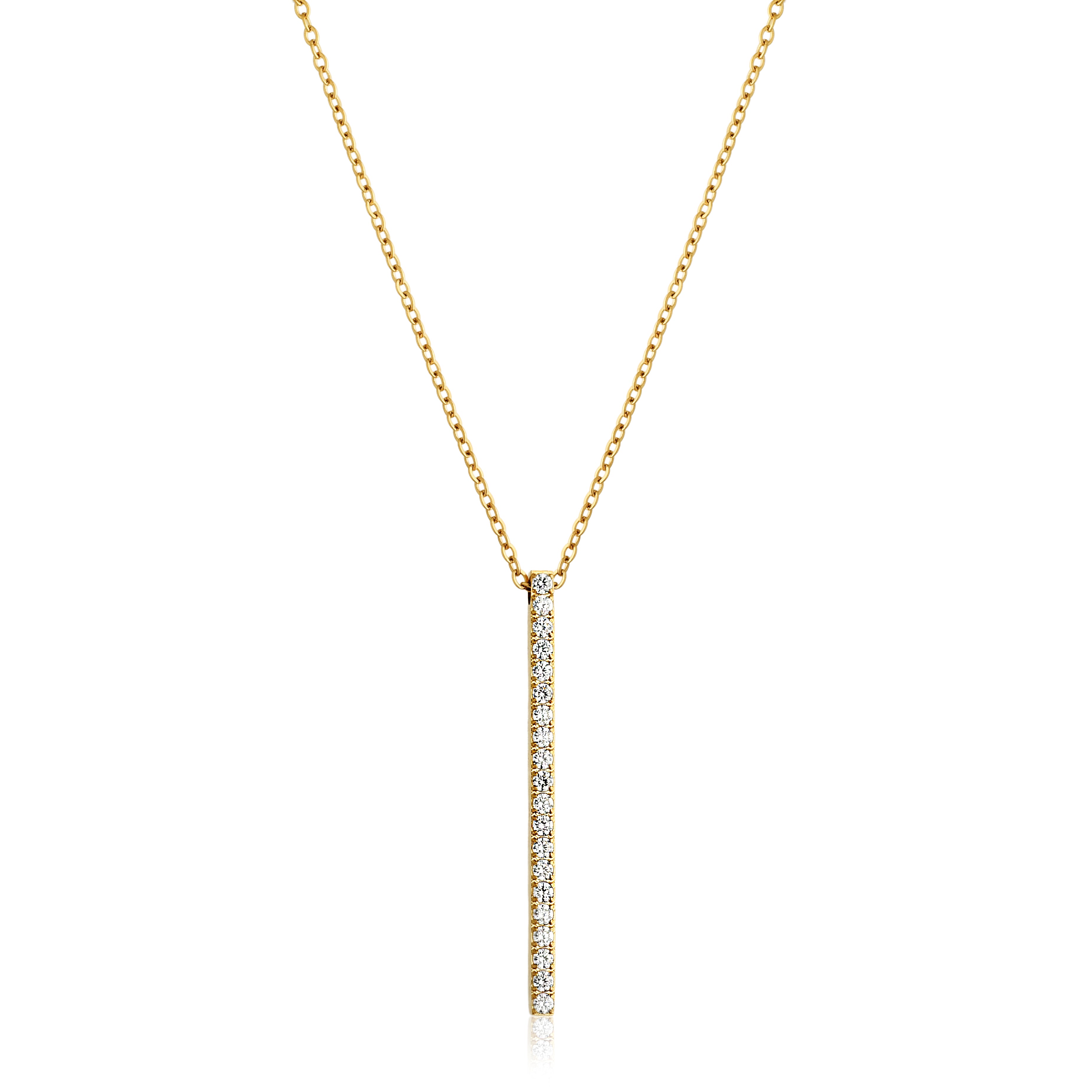 COLAR GEOMETRIC HASTE COM ZIRCÔNIAS