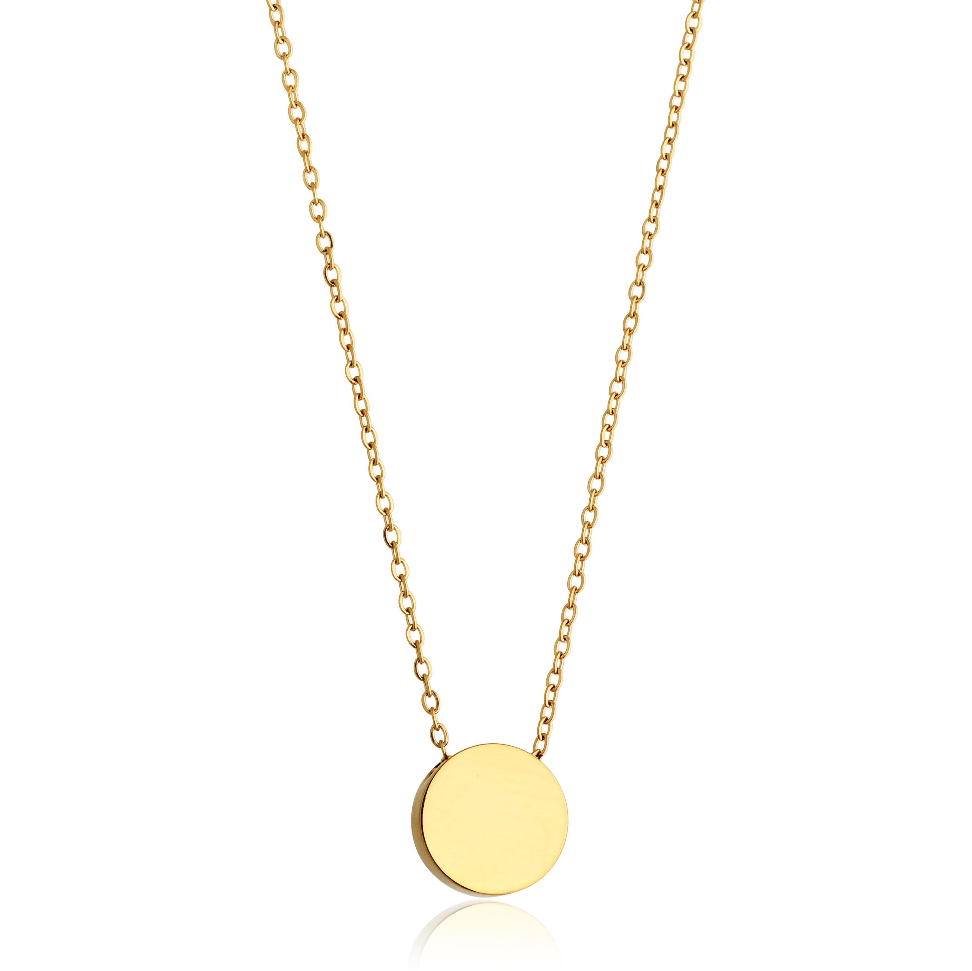 COLAR GEOMETRIC CORRENTE CADEADA PENDENTE REDONDO