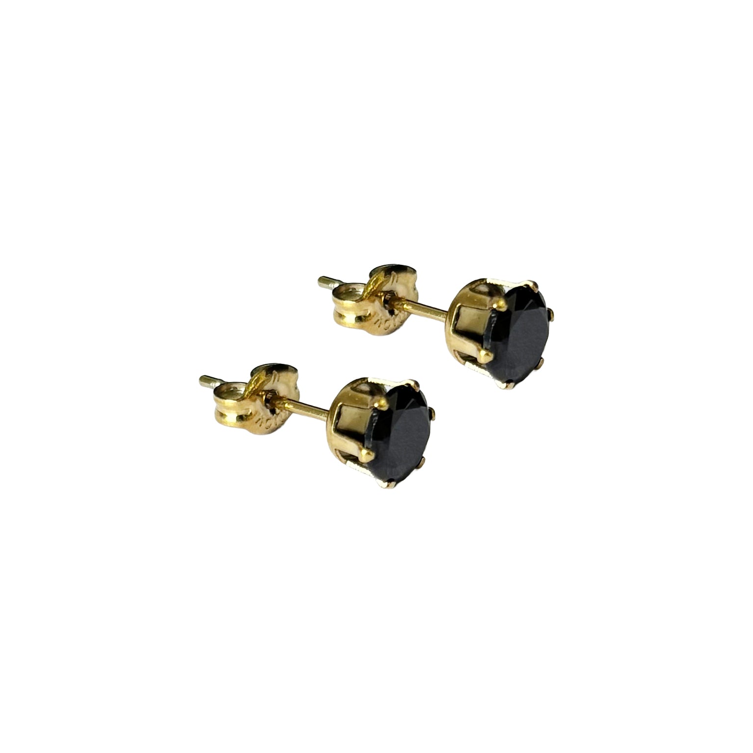 BRINCO BASIC REDONDO PONTO DE LUZ COM ZIRCÔNIA PRETA