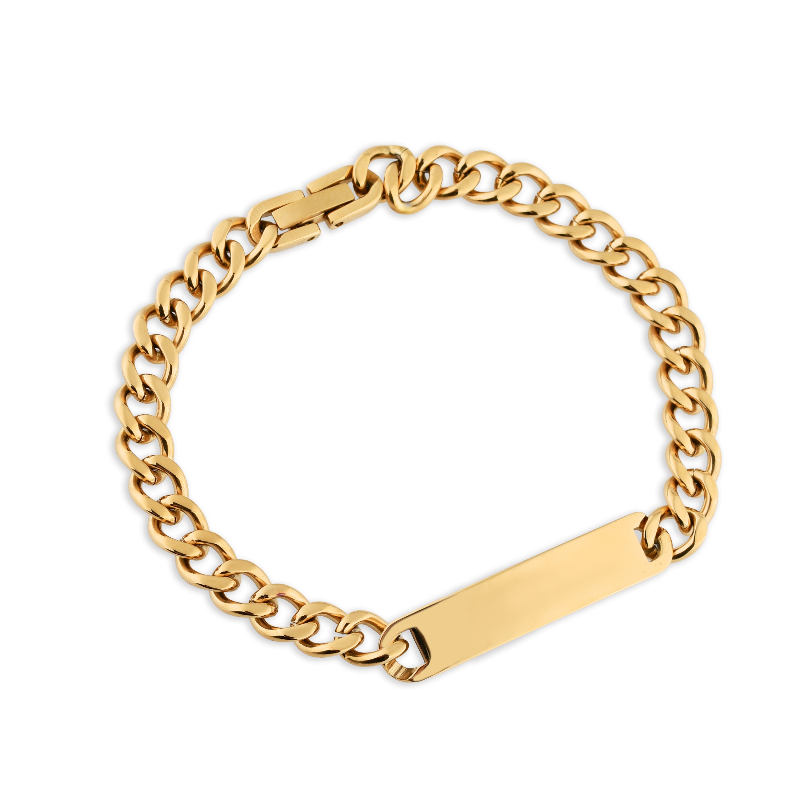 PULSEIRA GRUMET COM PLACA PERSONALIZÁVEL 6MM