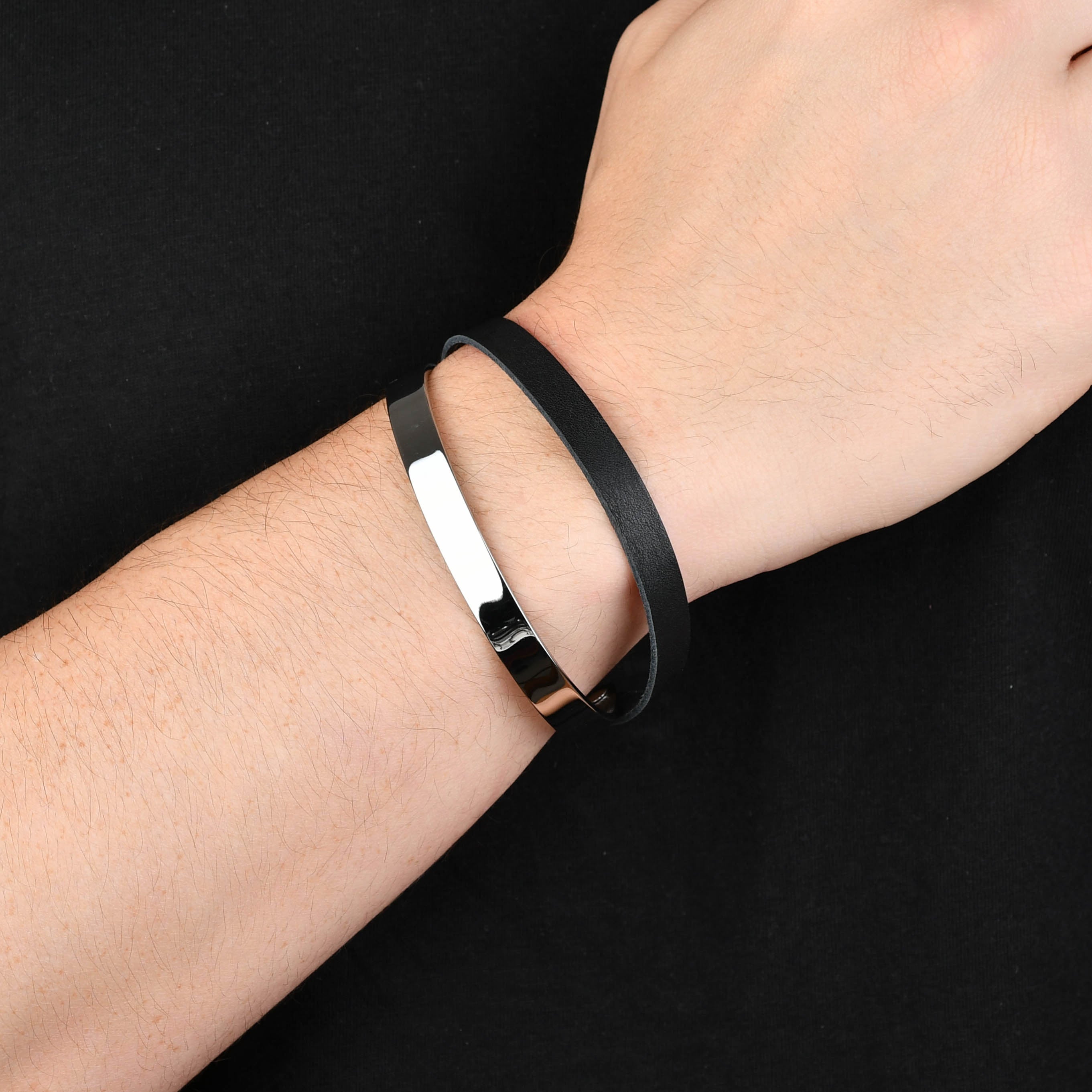 BRACELETE CUFF DUPLO LISO CRUZADO