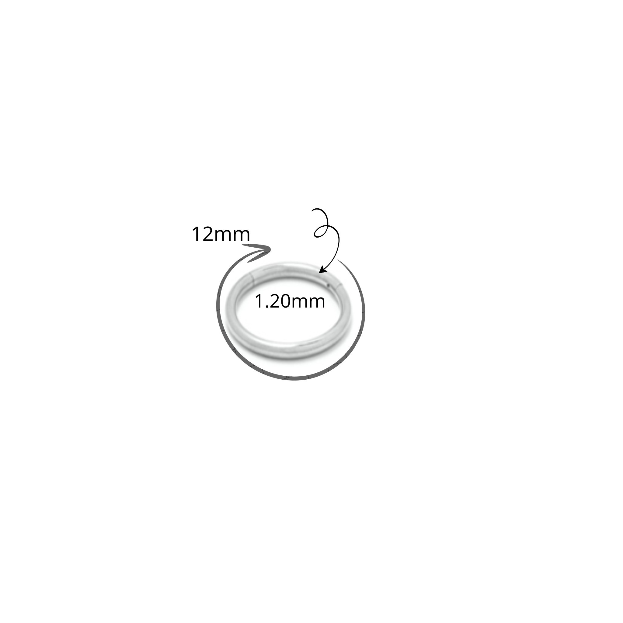PIERCING CARTILAGEM ARGOLA ARTICULADA CLICKER