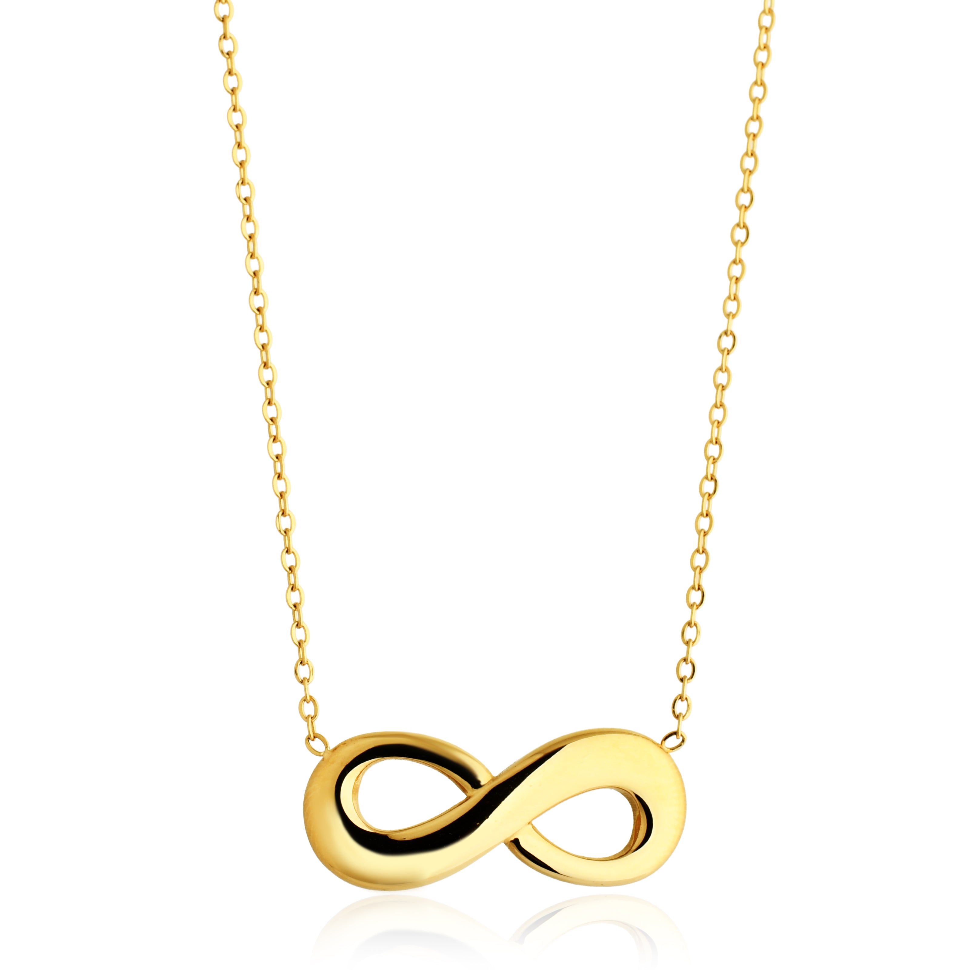 COLAR PRIME CORRENTE CADEADA 1.5MM PENDENTE INFINITO GROSSO