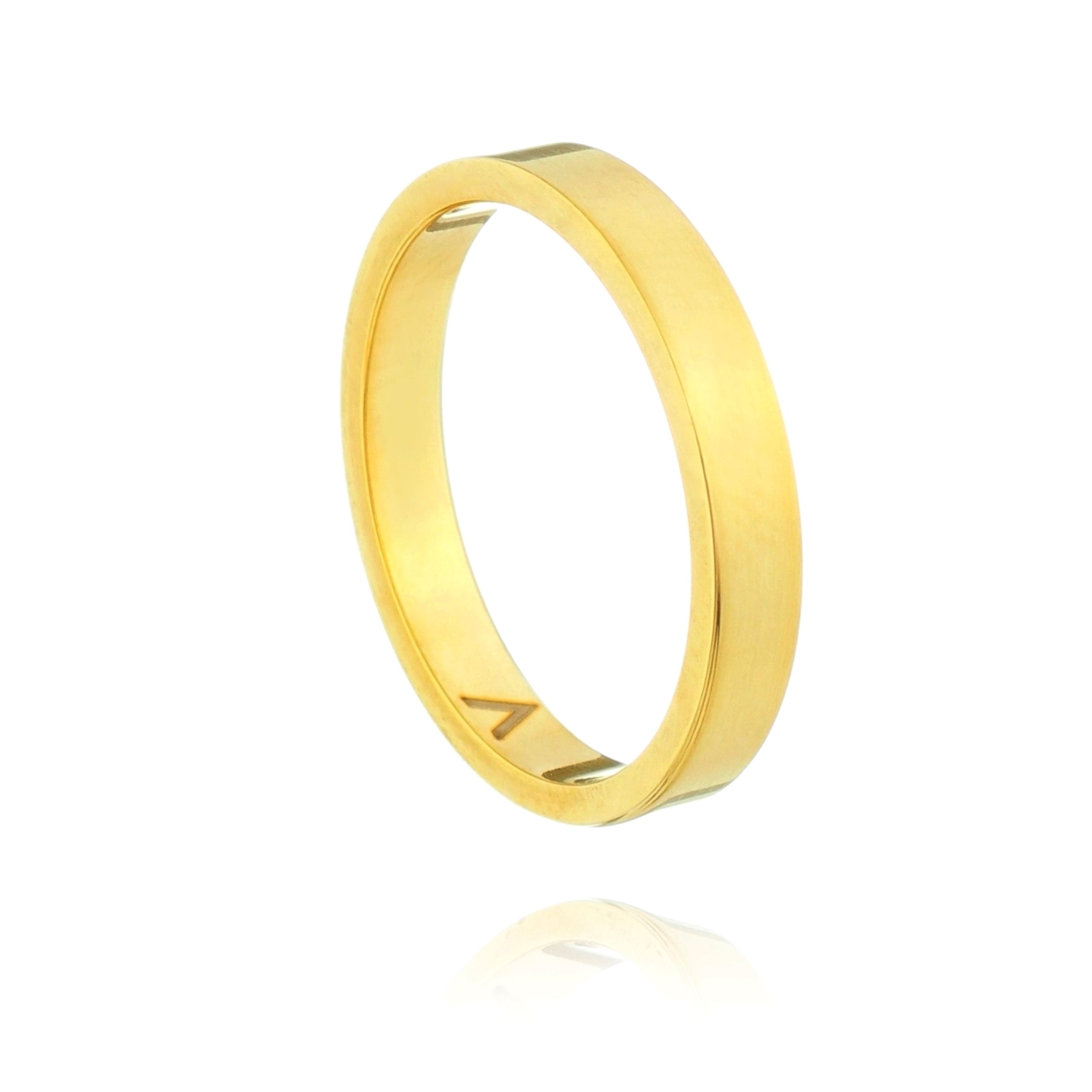 ALIANÇA OUI RETA LISA 3,5MM