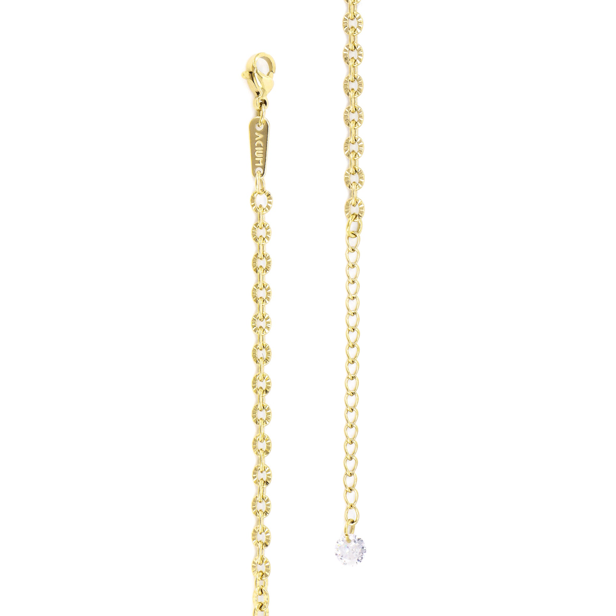 CORRENTE BASIC POP PREMIUM CADEADA TRABALHADA 3,2MM AÇO ALONGADOR COM PONTO DE LUZ