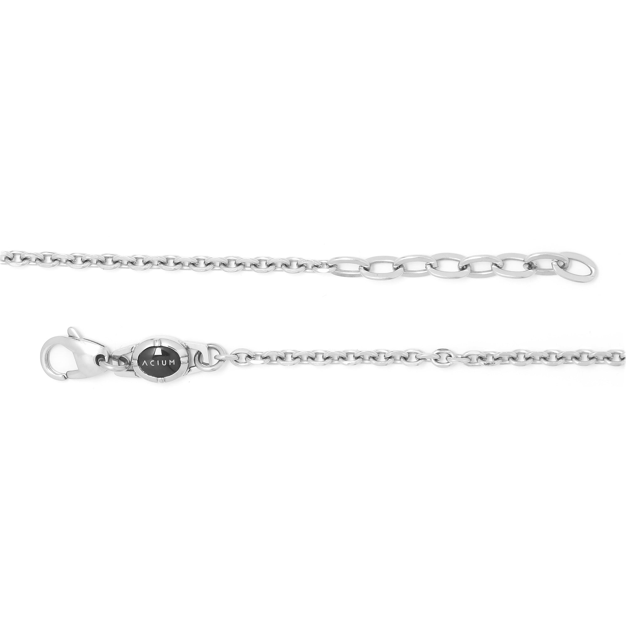 CORRENTE POP PREMIUM ELO PORTUGUÊS 3MM OLD BLACK FECHO COM LOGO ACIUM