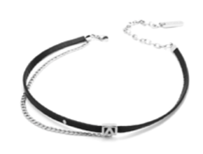 COLAR PRIME CHOKER DUPLO COURO