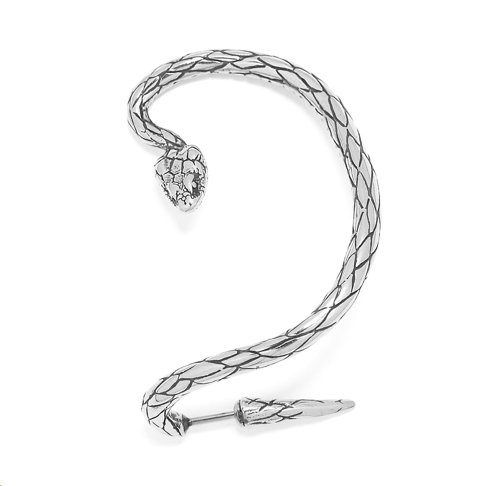 BRINCO SOFT DARK CUFF UNITÁRIO SERPENTE AÇO