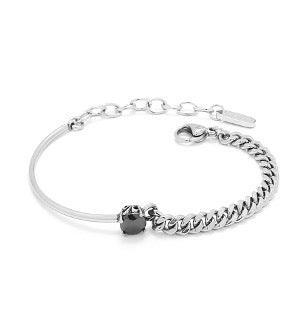 PULSEIRA PRIME LACRAIA DUPLA COM UMA ZIRCÔNIA PRETA