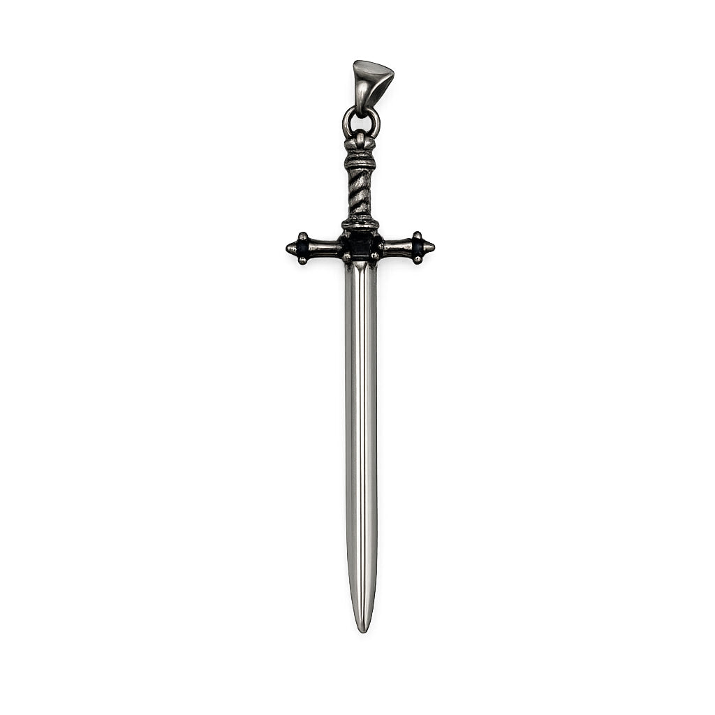 PINGENTE DARK ESPADA KINGSGUARD COM ZIRCÔNIA