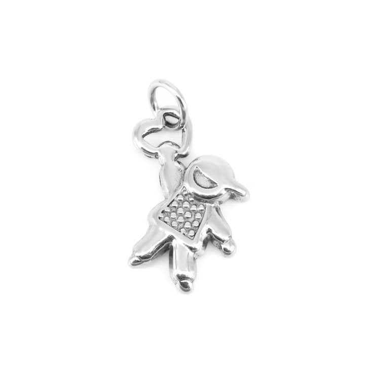 PINGENTE FAMILY MENININHO COM CORAÇÃO