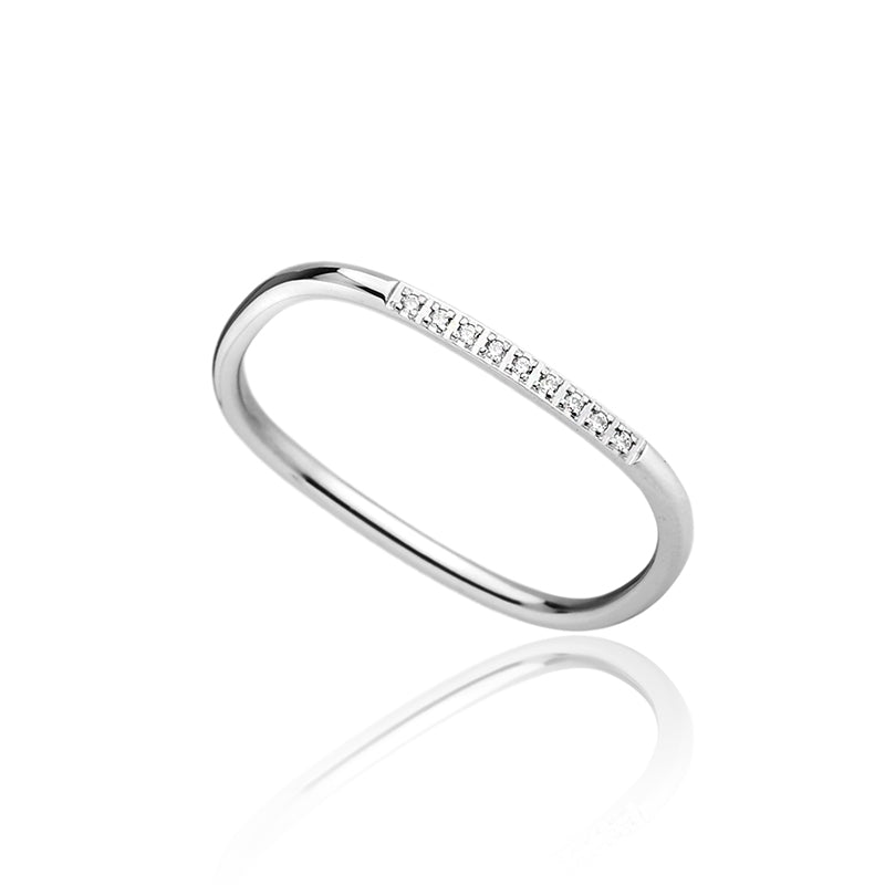 ANEL "EDIÇÃO LIMITADA" QUADRADO 1,2MM COM ZIRCÔNIAS