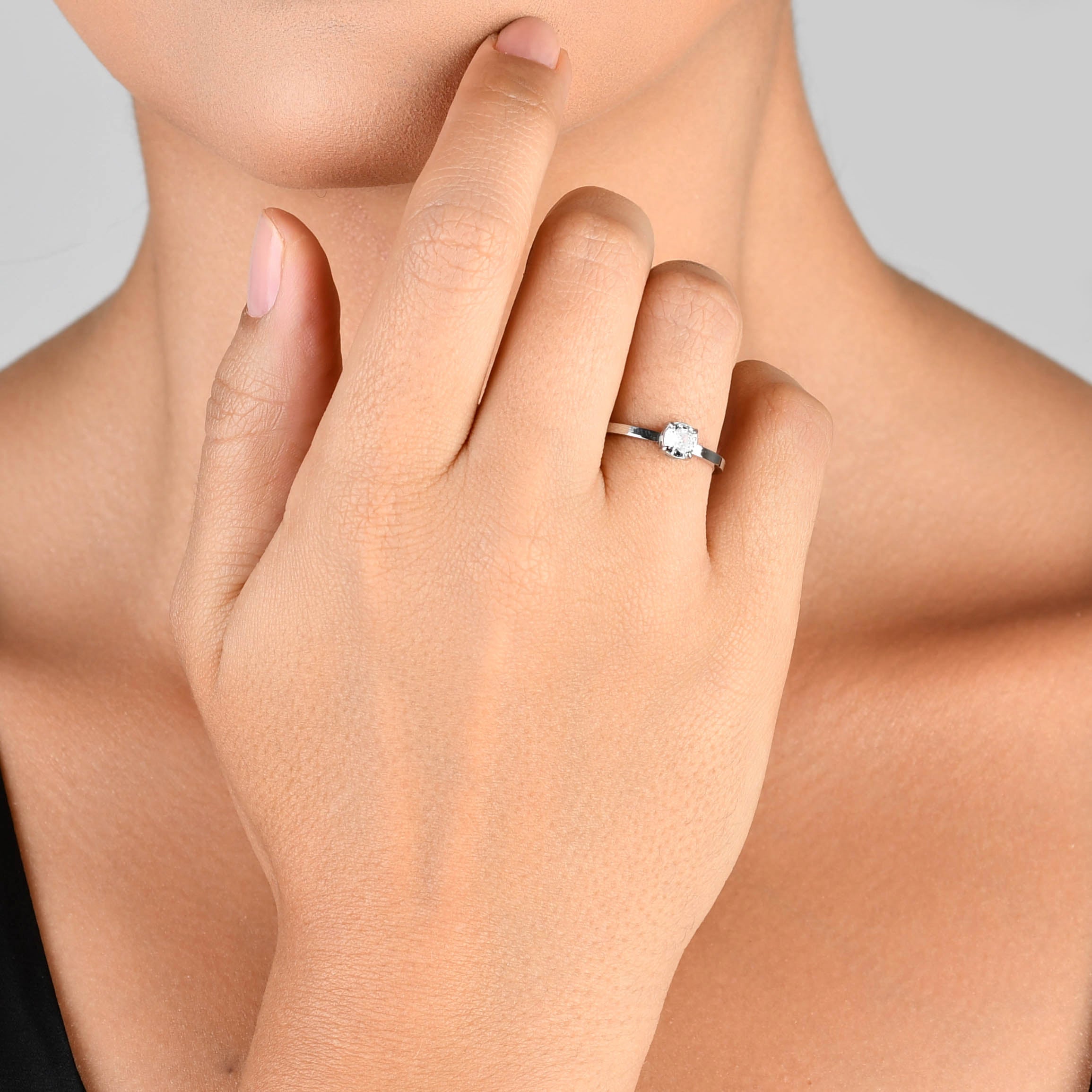 ANEL GLOW SOLITÁRIO UMA ZIRCÔNIA