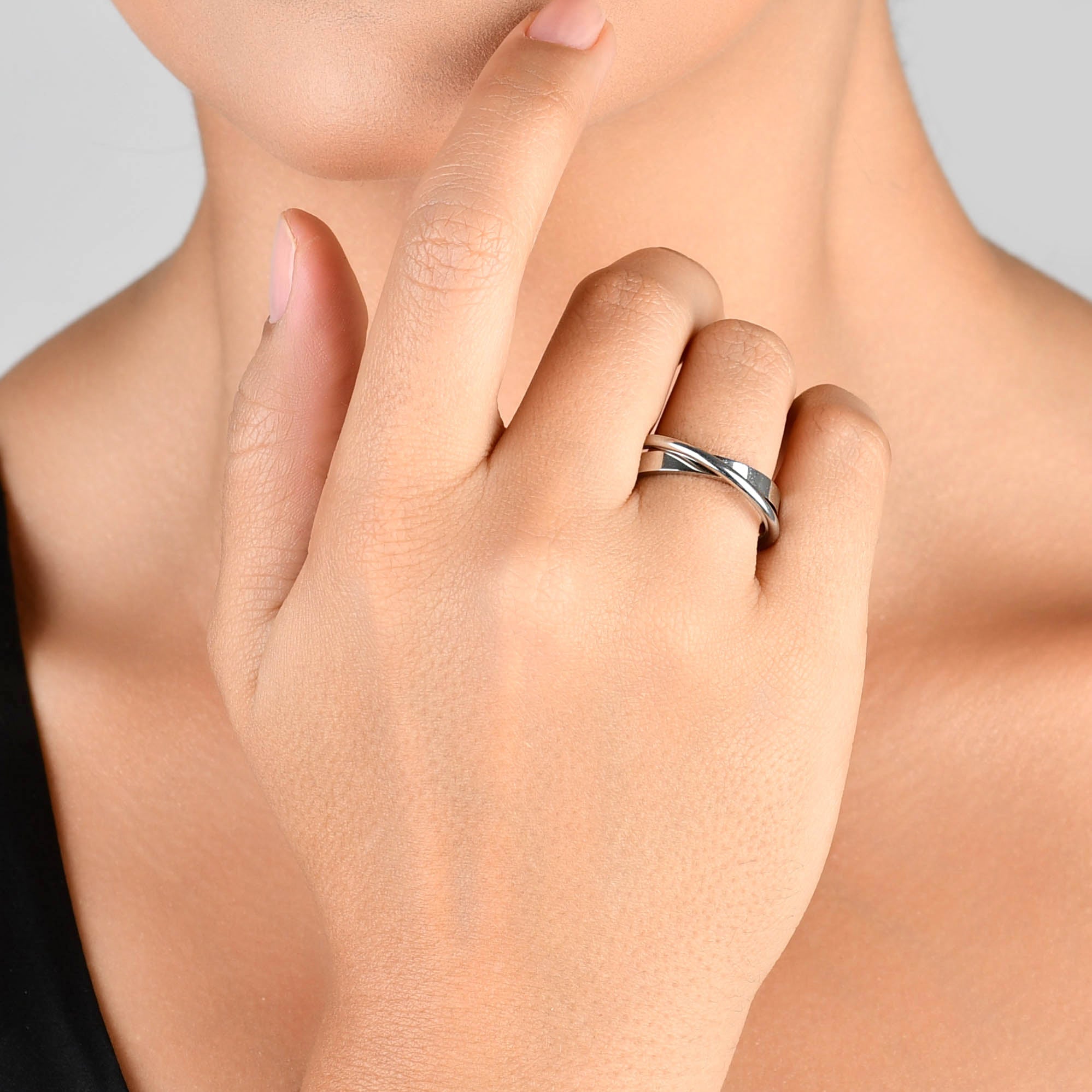 ANEL CASUAL DUPLO RETO E ABAULADO