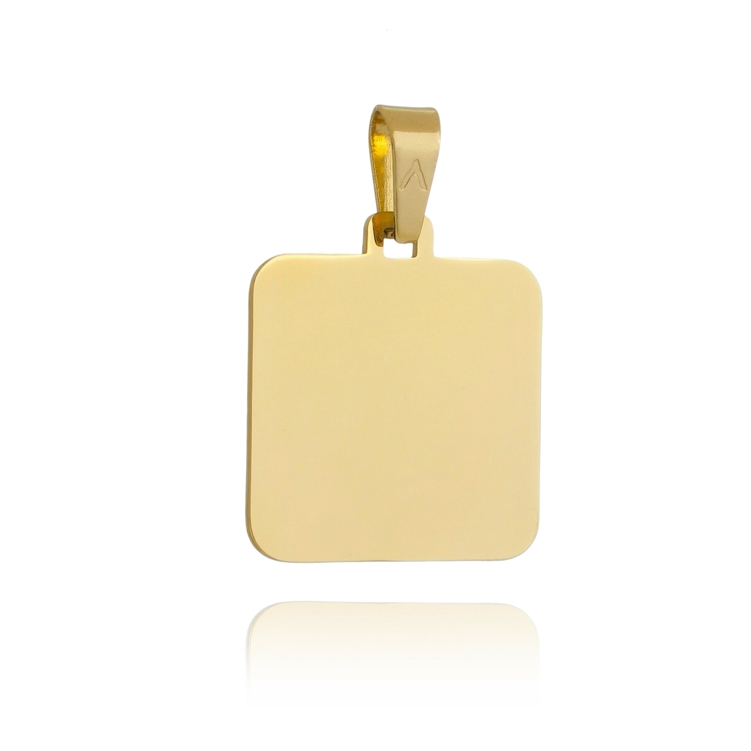 PINGENTE PERSONALIZAÇÃO BASIC QUADRADO LISO 1MM