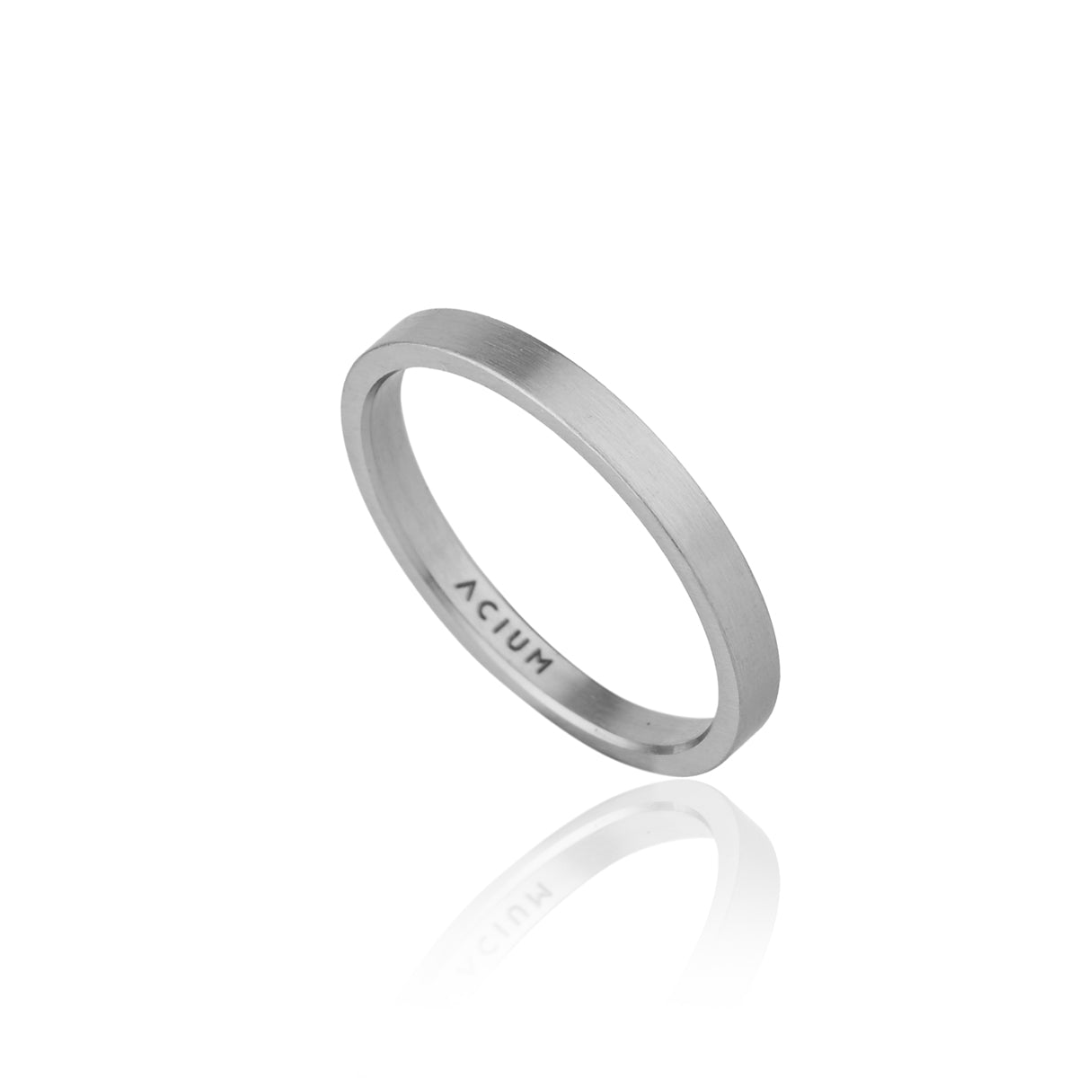 ALIANÇA BASIC OUI AÇO ESCOVADO 2,5MM