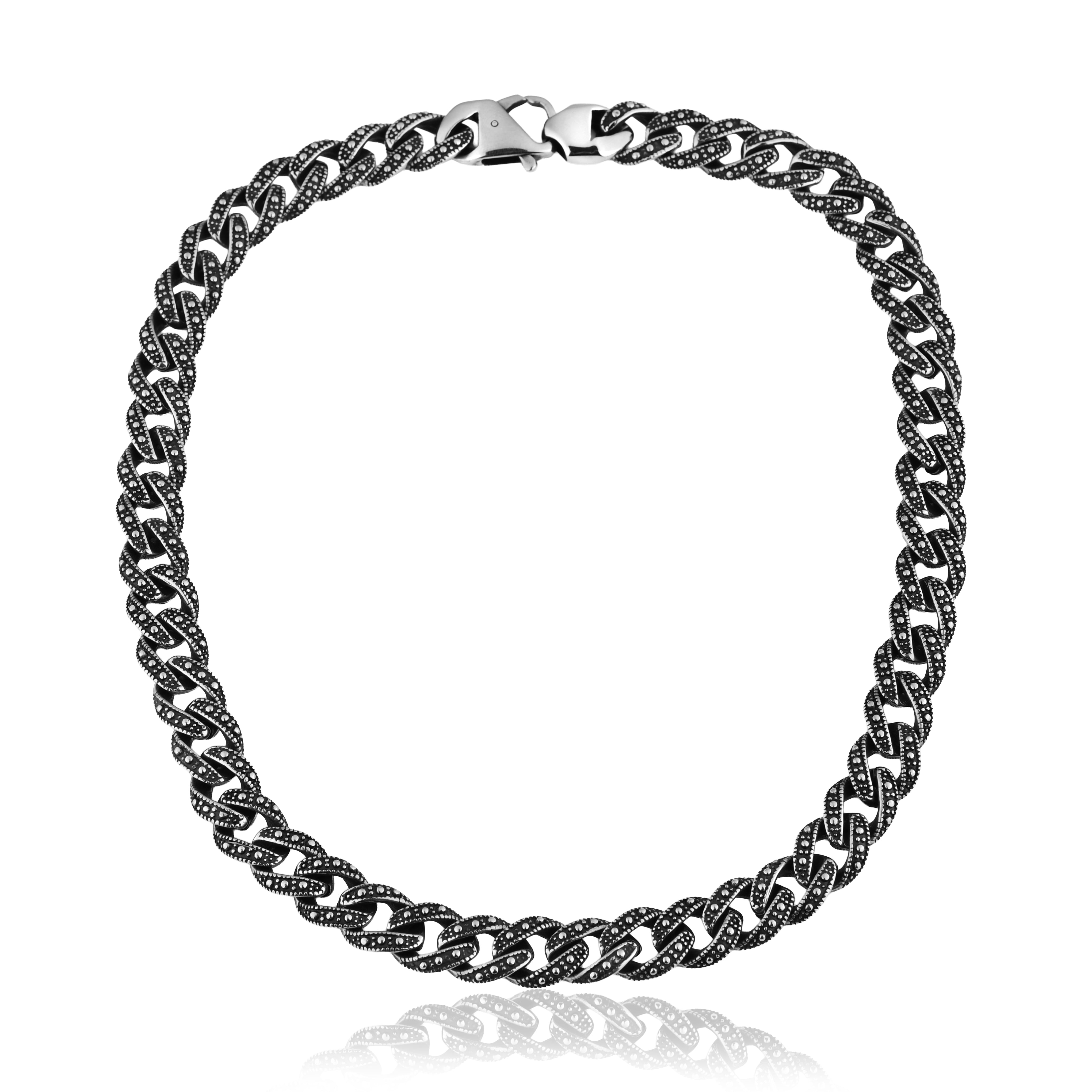COLAR PRIME GRUMET CUBANA DIAMANTADA 13MM FECHO MOSQUETÃO