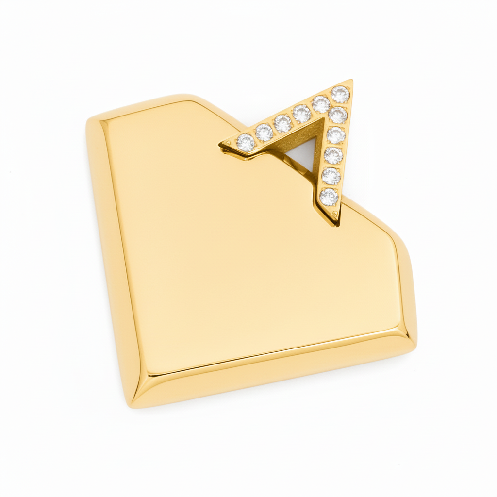 PINGENTE PERSONALIZAÇÃO ACIUM DIAMANTE LOGO COM ZIRCÔNIAS