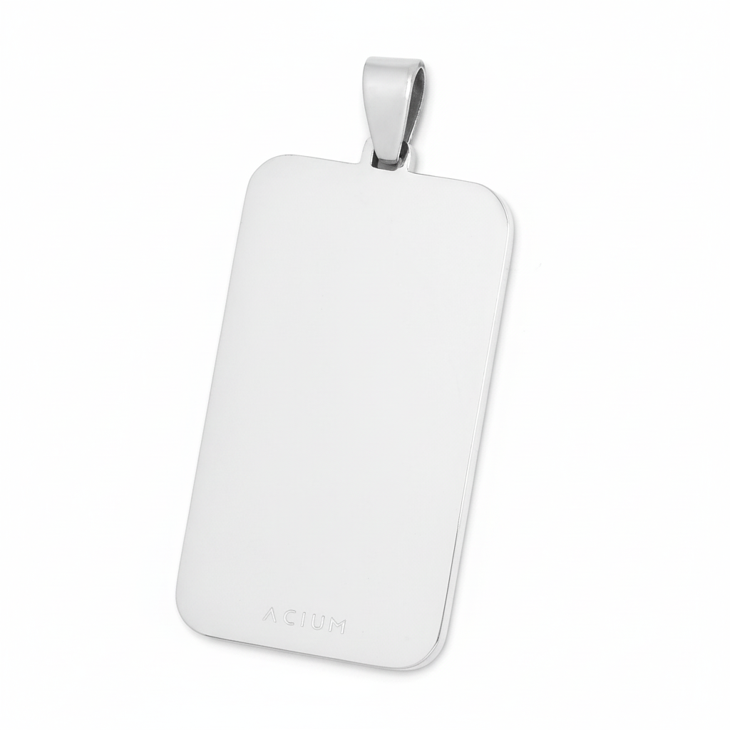 PINGENTE BASIC PERSONALIZAÇÃO RETANGULAR LISO