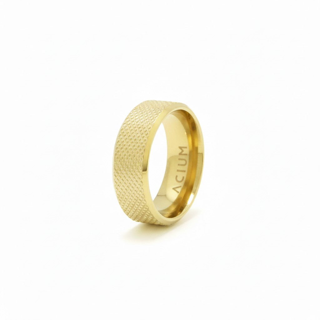 ALIANÇA BASIC ABAULADA RECARTILHADA 6MM