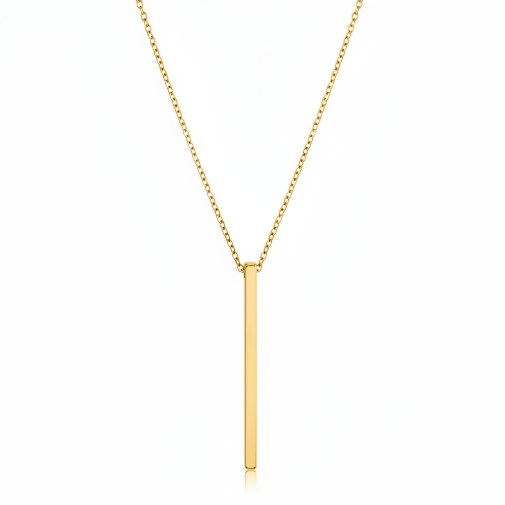 COLAR GEOMETRIC CORRENTE CADEADA 1,5MM HASTE LISA