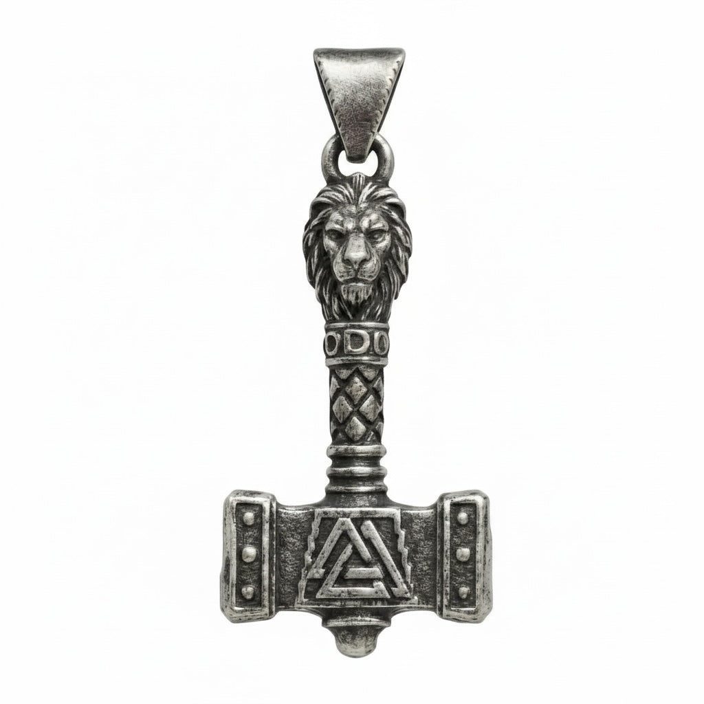 PINGENTE DARK MARTELO NÓRDICO DESIGN VIKING