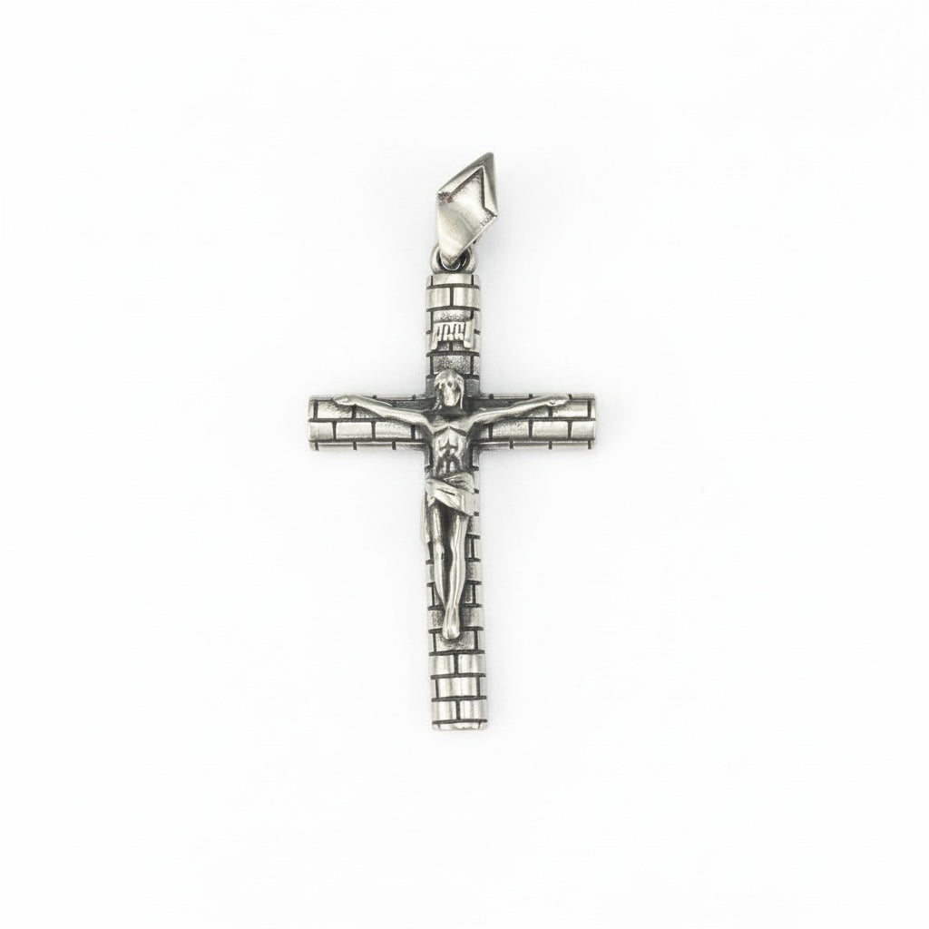 PINGENTE DARK CRUCIFIXO TEXTURIZADO