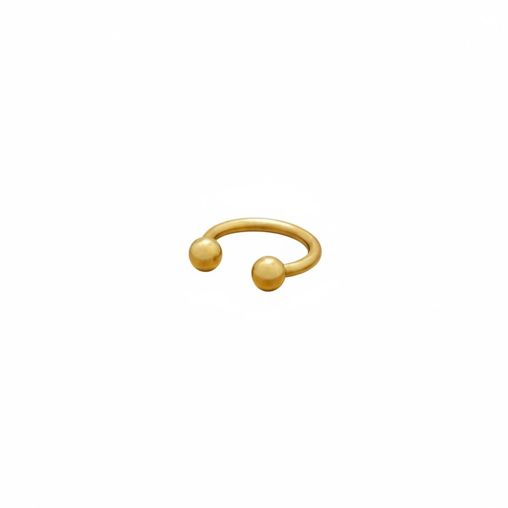PIERCING CARTILAGEM FERRADURA BOLINHA