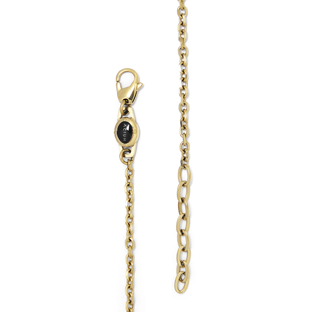 CORRENTE POP PREMIUM ELO PORTUGUÊS 3MM OLD BLACK FECHO COM LOGO ACIUM