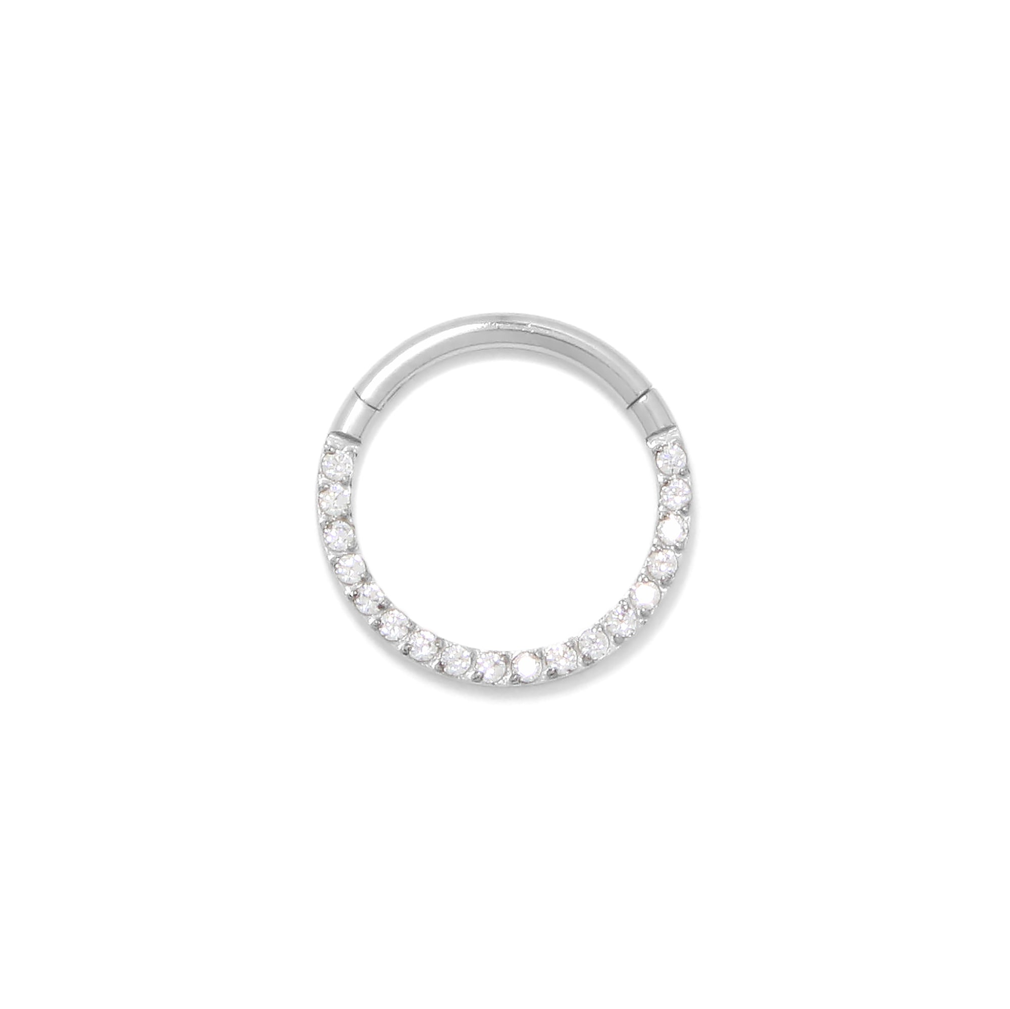 PIERCING CARTILAGEM ARGOLA CLICKER COM MICROS ZIRCÔNIAS