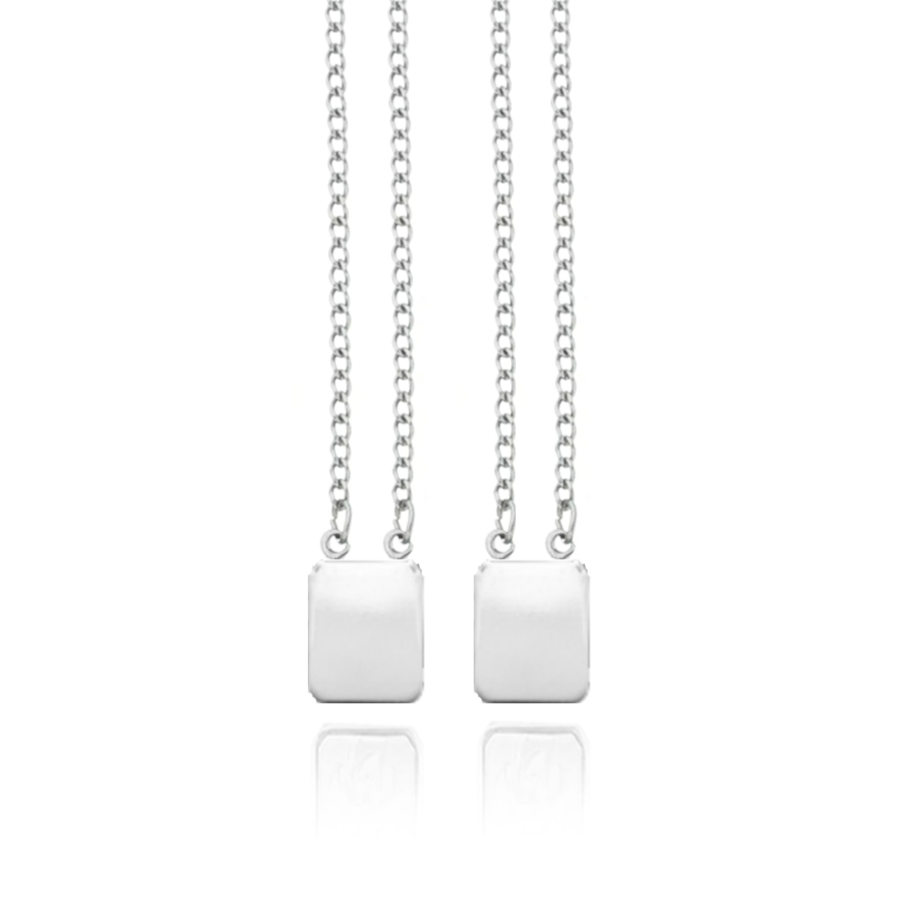 ESCAPULÁRIO CORRENTE GRUMET 70CM PLACA PERSONALIZAÇÃO "M"