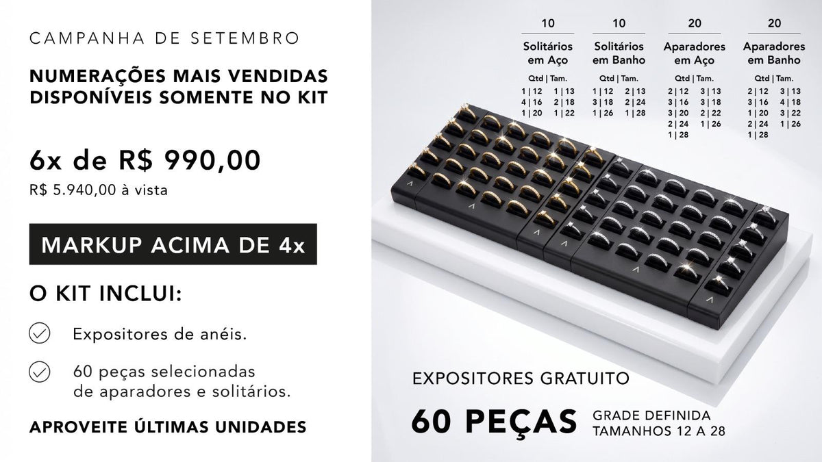 KIT CAMPANHA APARADORES E SOLITÁRIOS