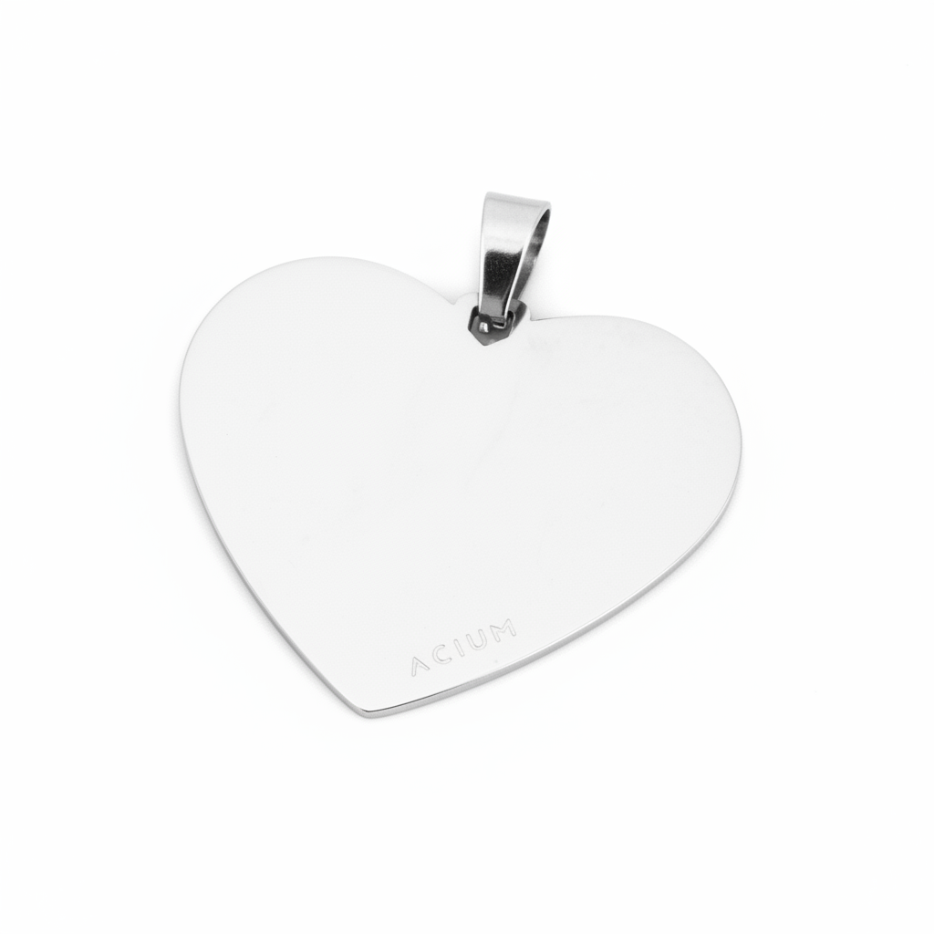 PINGENTE BASIC PERSONALIZAÇÃO CORAÇÃO LISO