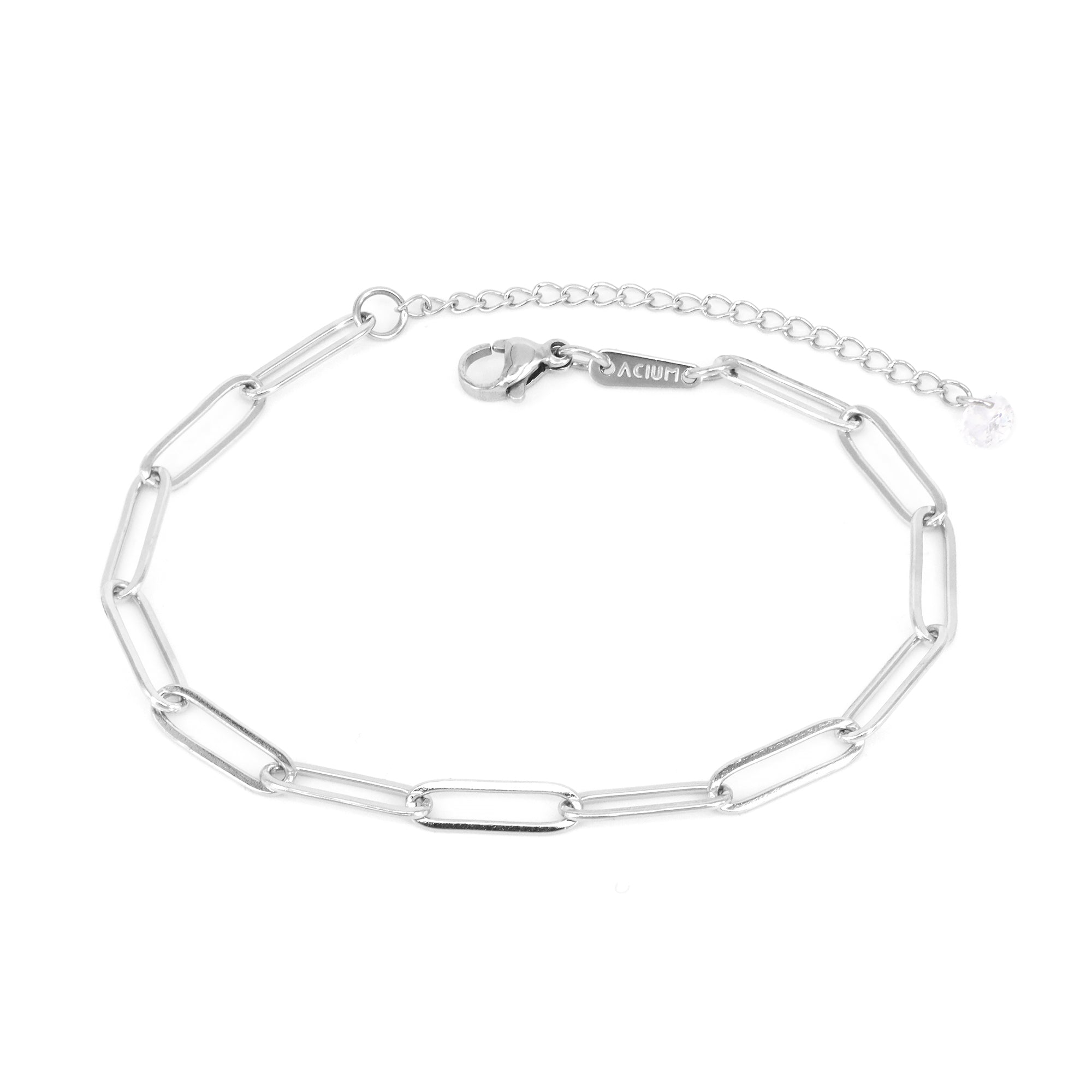 PULSEIRA BASIC POP PREMIUM CLIP 4,8MM AÇO ALONGADOR COM PONTO DE LUZ