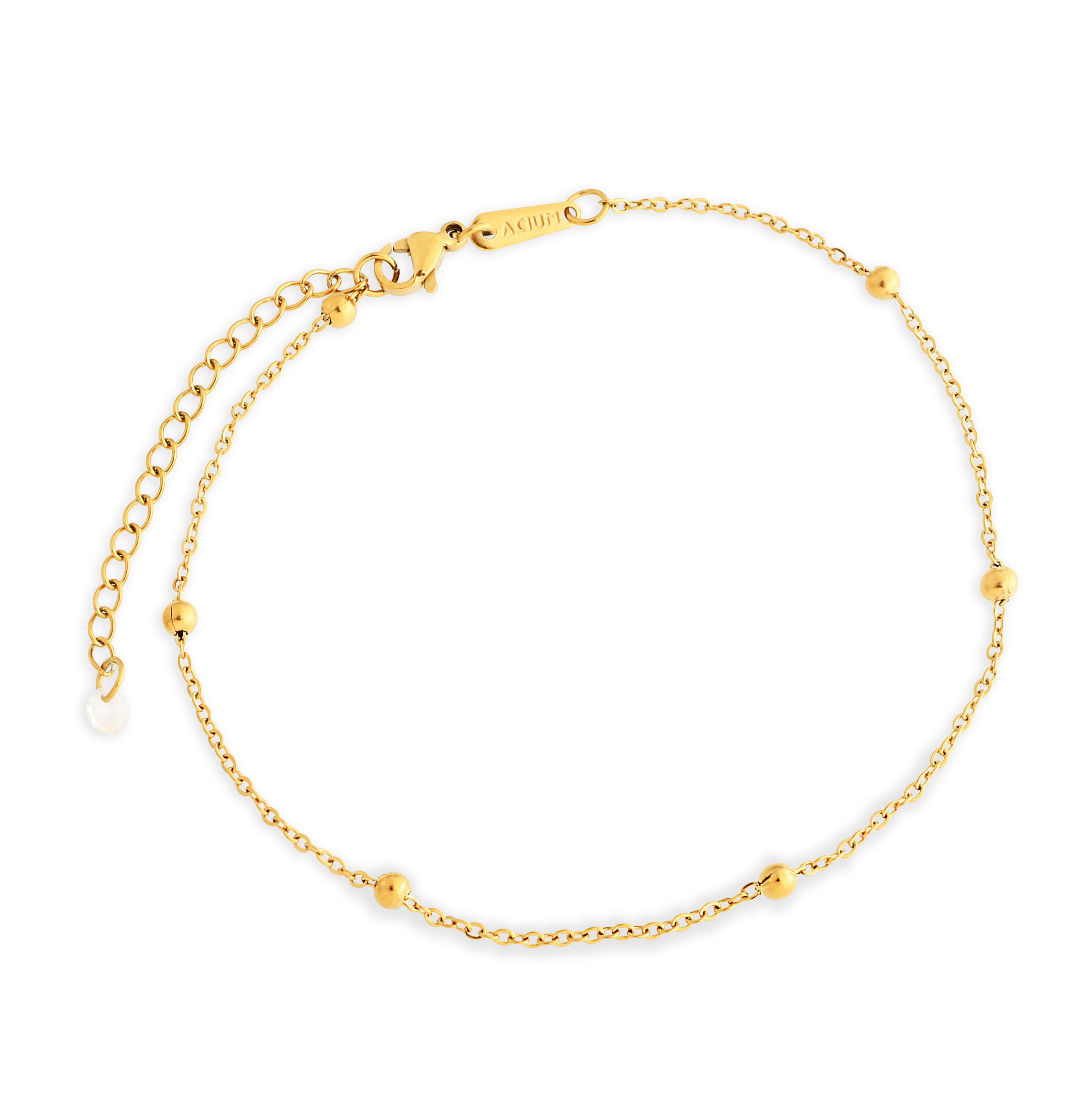 PULSEIRA BASIC POP PREMIUM CADEADA COM BOLINHA 1.8MM ALONGADOR COM PONTO DE LUZ