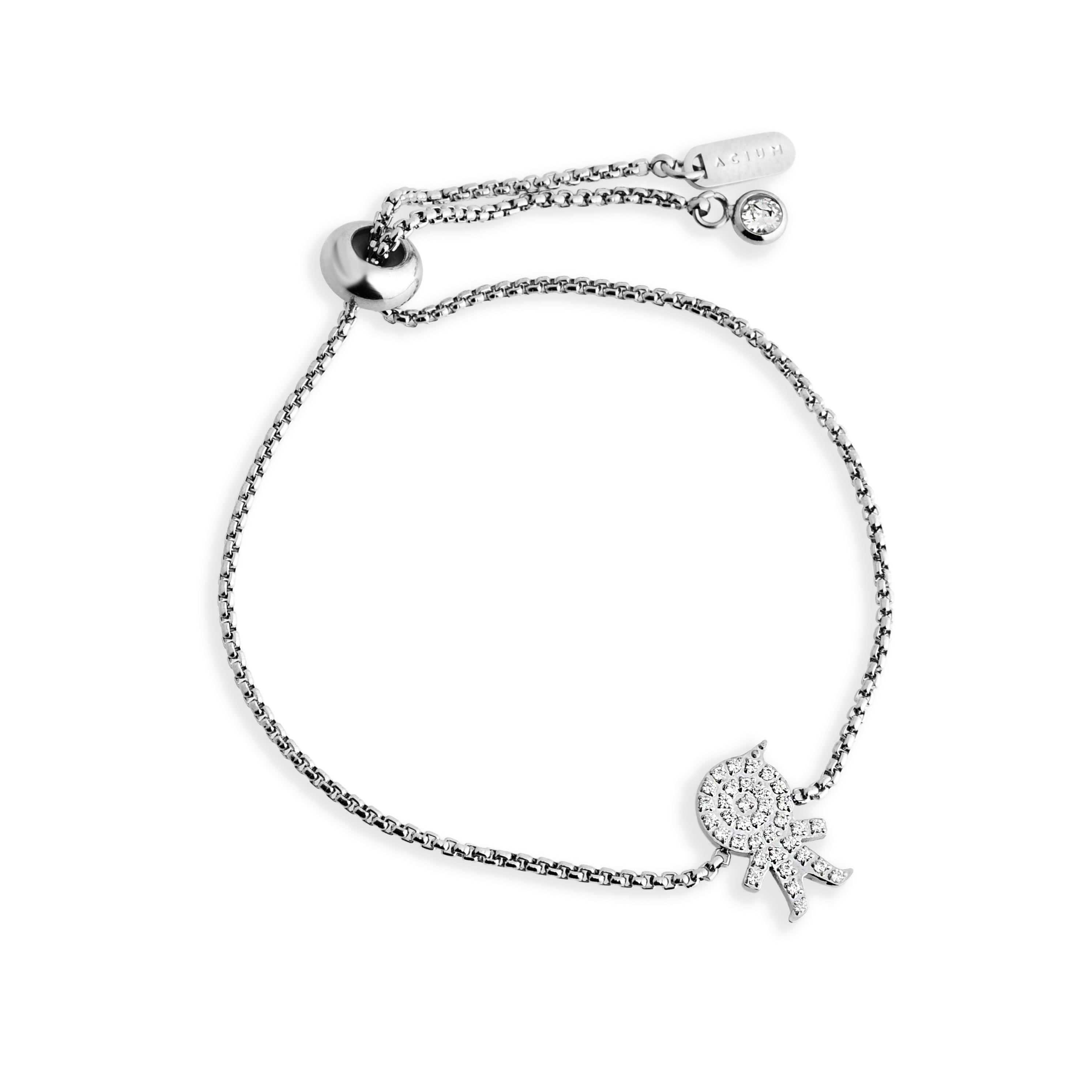 PULSEIRA BRACCIALINNI VENEZIANA MENININHO COM MICROS ZIRCÔNIAS