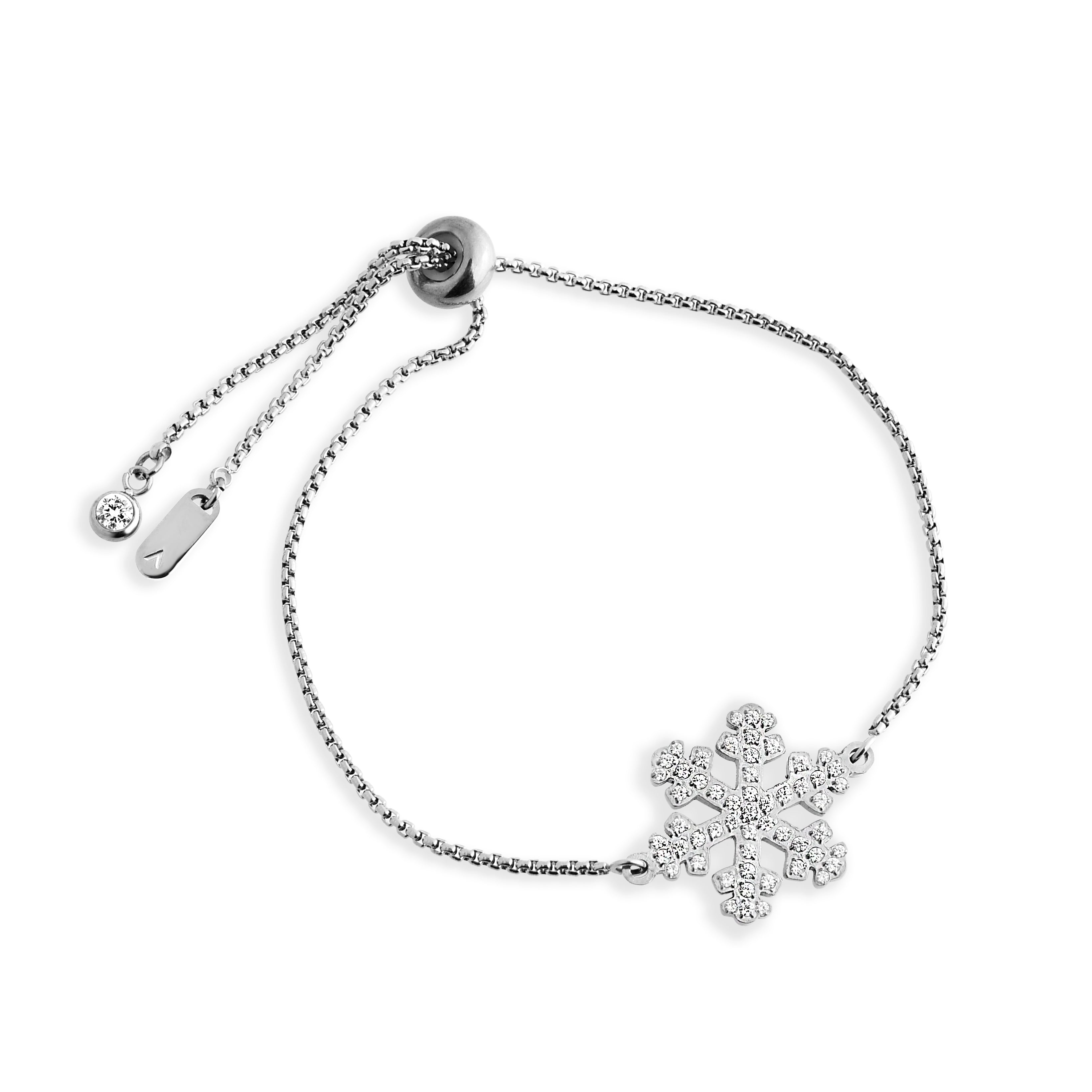 PULSEIRA BRACCIALINNI FLOCO DE NEVE MICROS ZIRCÔNIAS