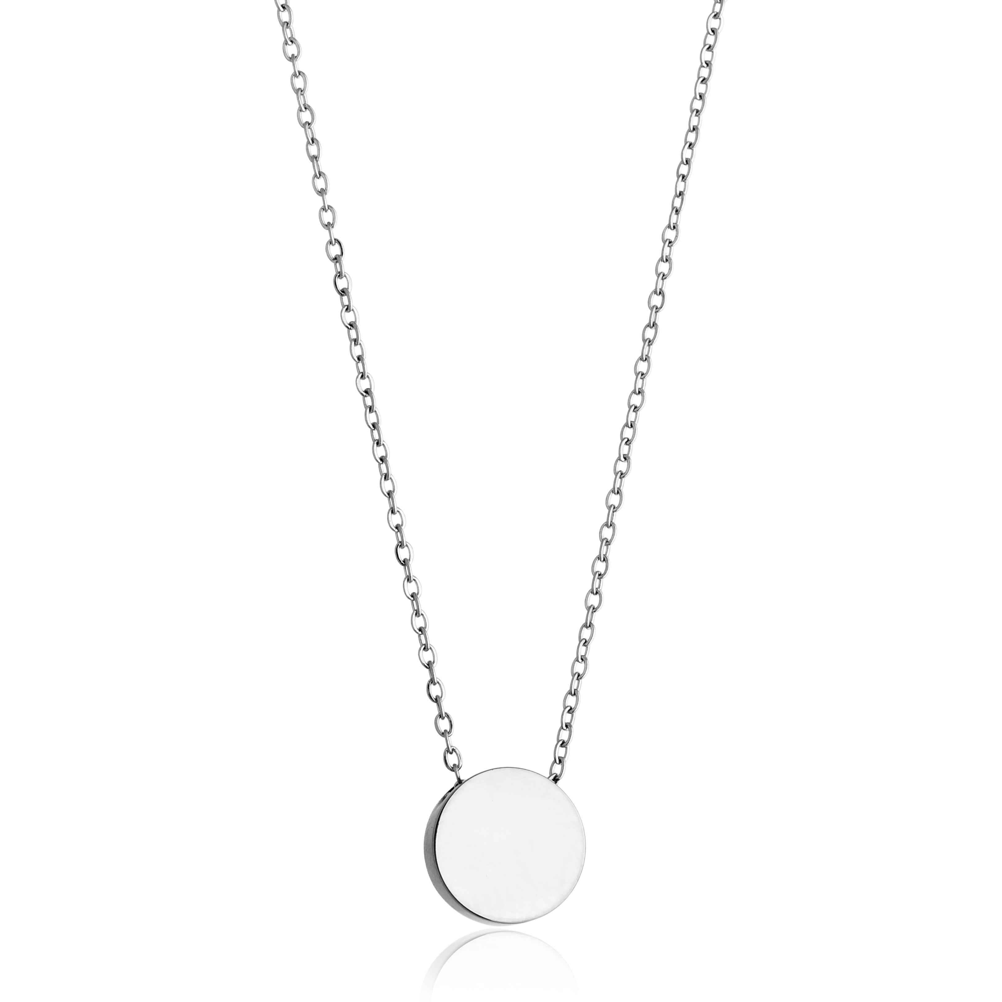 COLAR GEOMETRIC CORRENTE CADEADA PENDENTE REDONDO