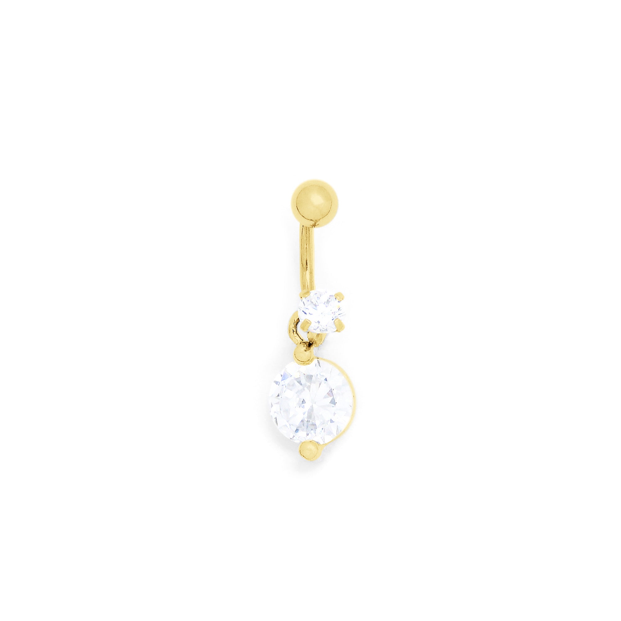 PIERCING CARTILAGEM BASE REDONDA COM ZIRCÔNIAS