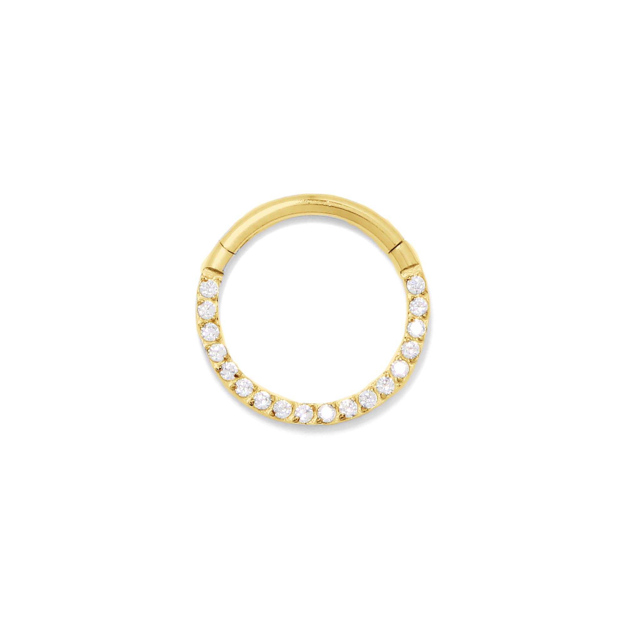 PIERCING CARTILAGEM ARGOLA CLICKER COM MICROS ZIRCÔNIAS