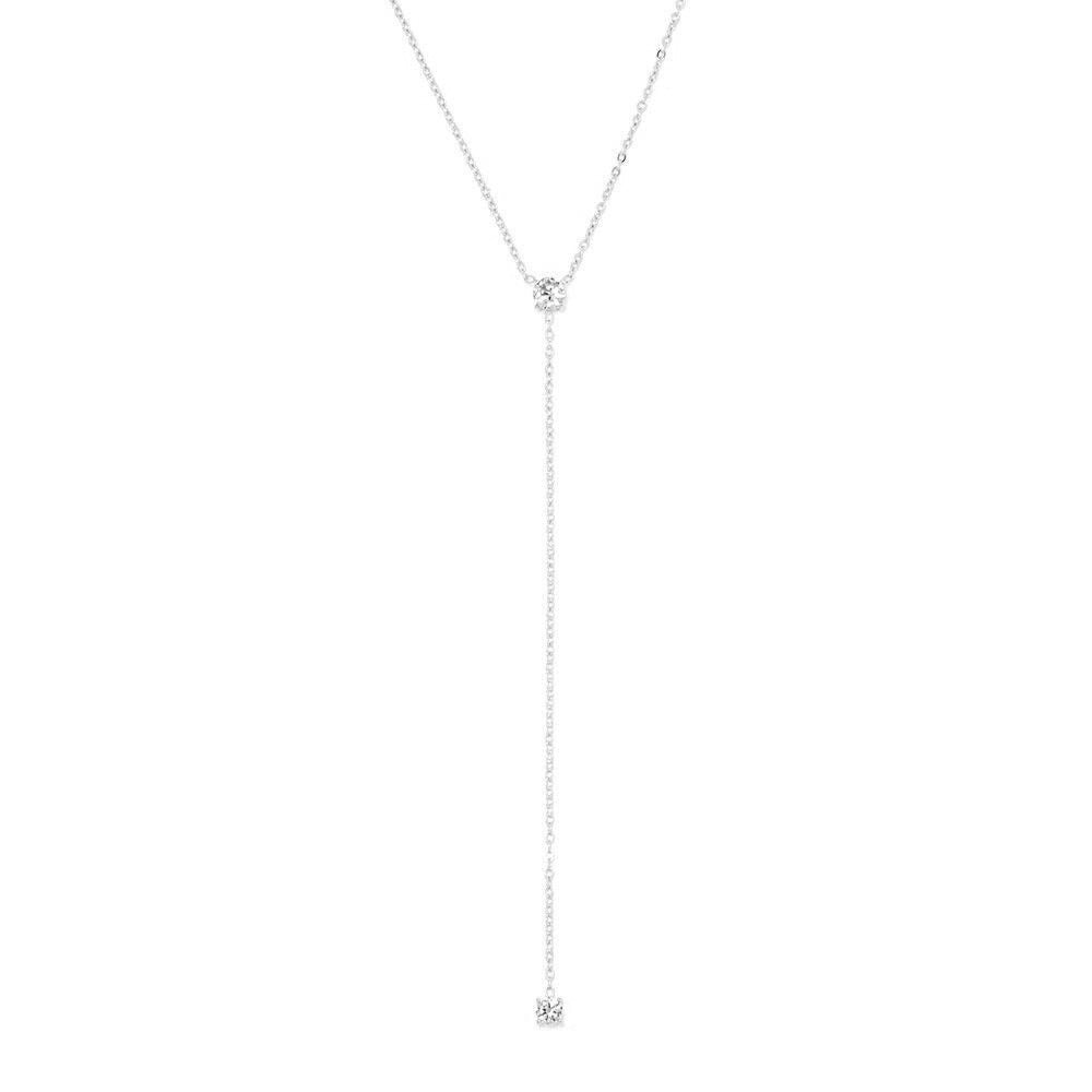 COLAR GLOW CADEADA 1,5MM PENDENTE COM DOIS PONTOS DE LUZ