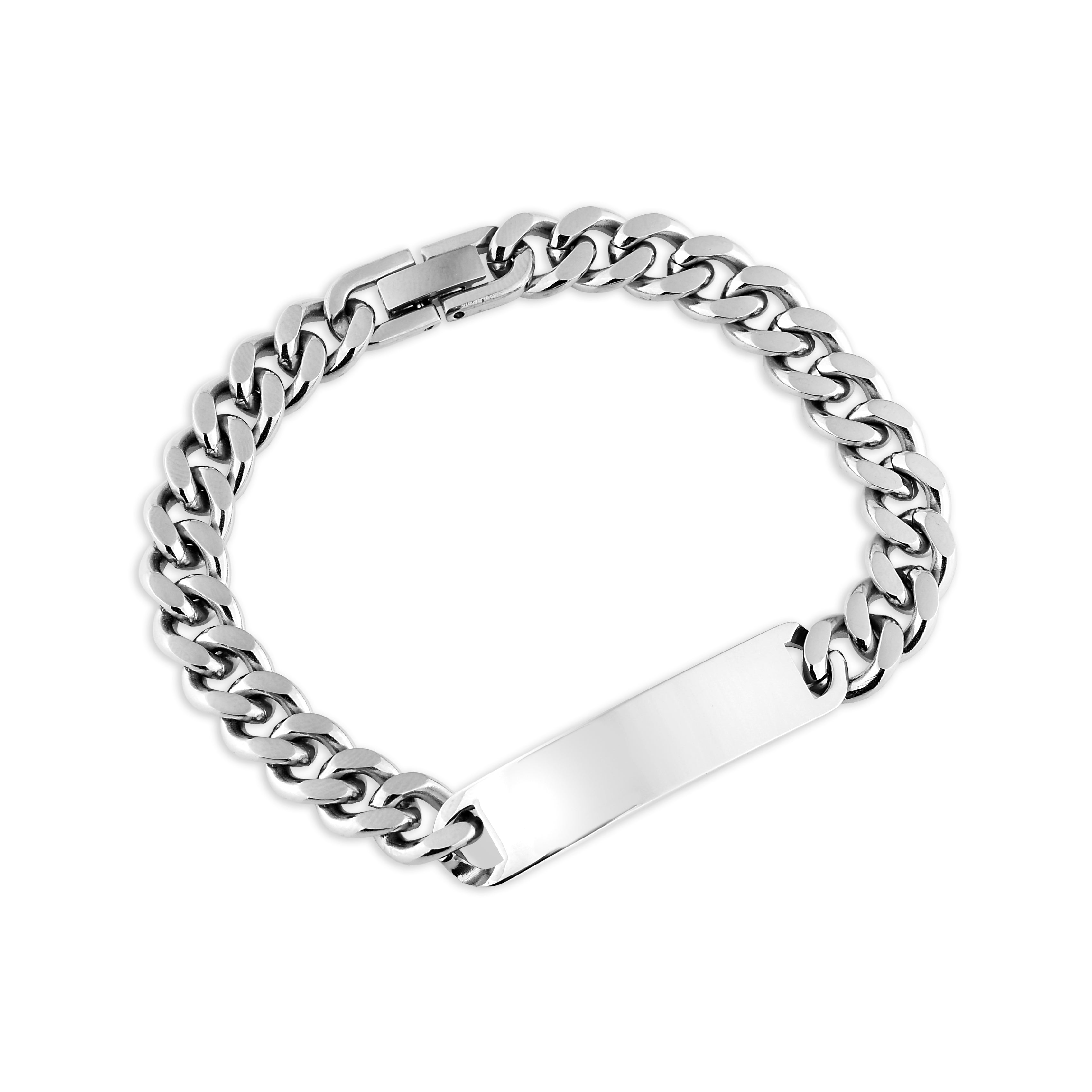 PULSEIRA GRUMET COM PLACA PERSONALIZÁVEL 8MM